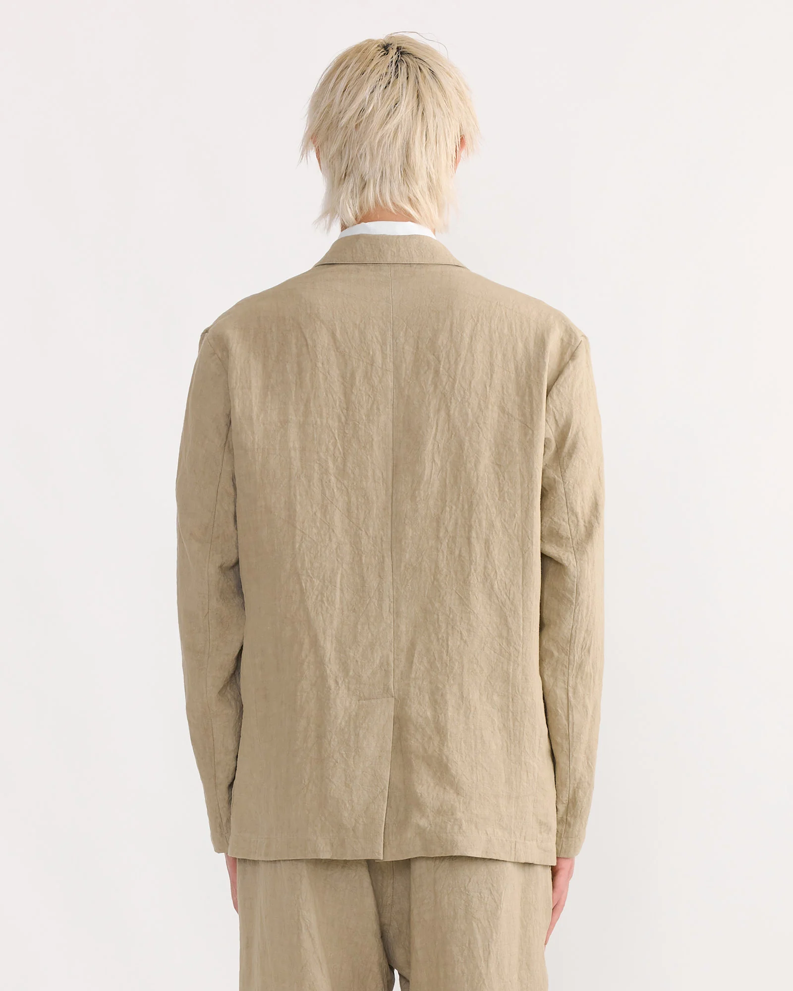 Blazer in Sun Dried Linen Sand - Image 3