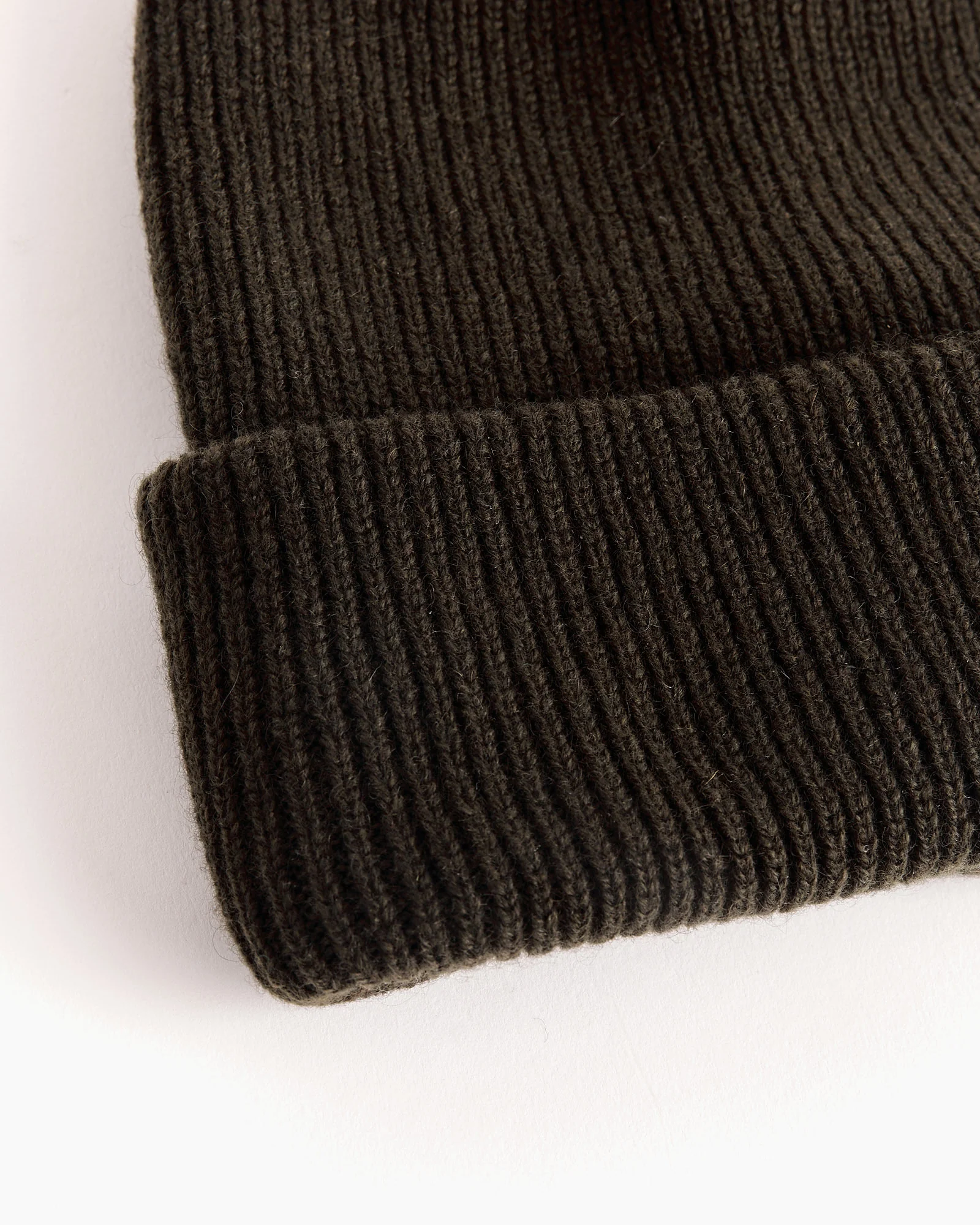 Cashmere Beanie in Moss - Image 2