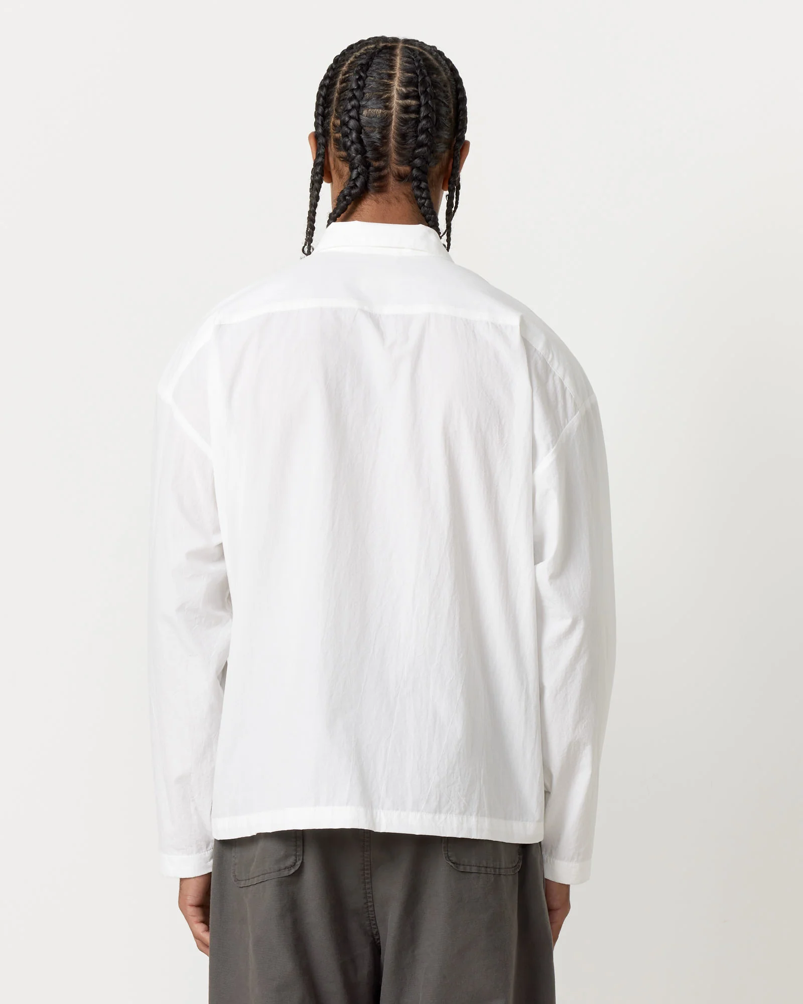 Enzo Shirt Crushed Cotton in White - Image 5