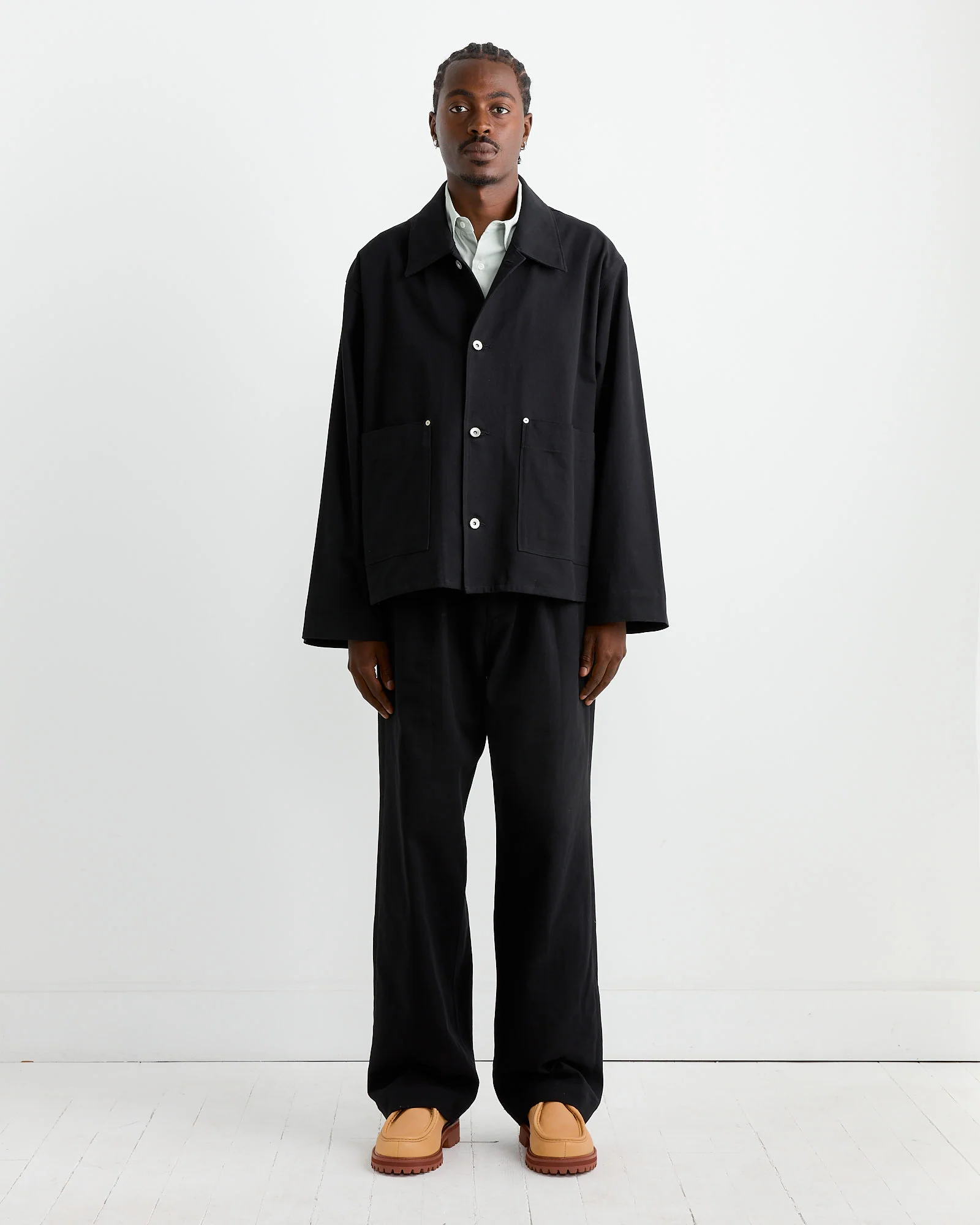 Kogai Pant in 11oz Overdyed Twill Black - Image 2
