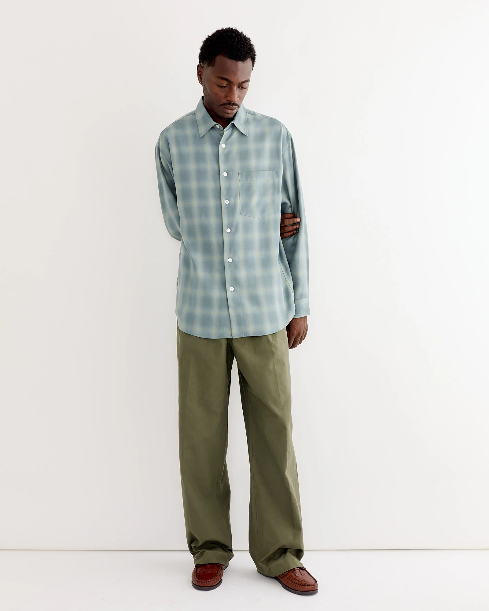 Routine Shirt in Tencel Ombre Azul - Image 2