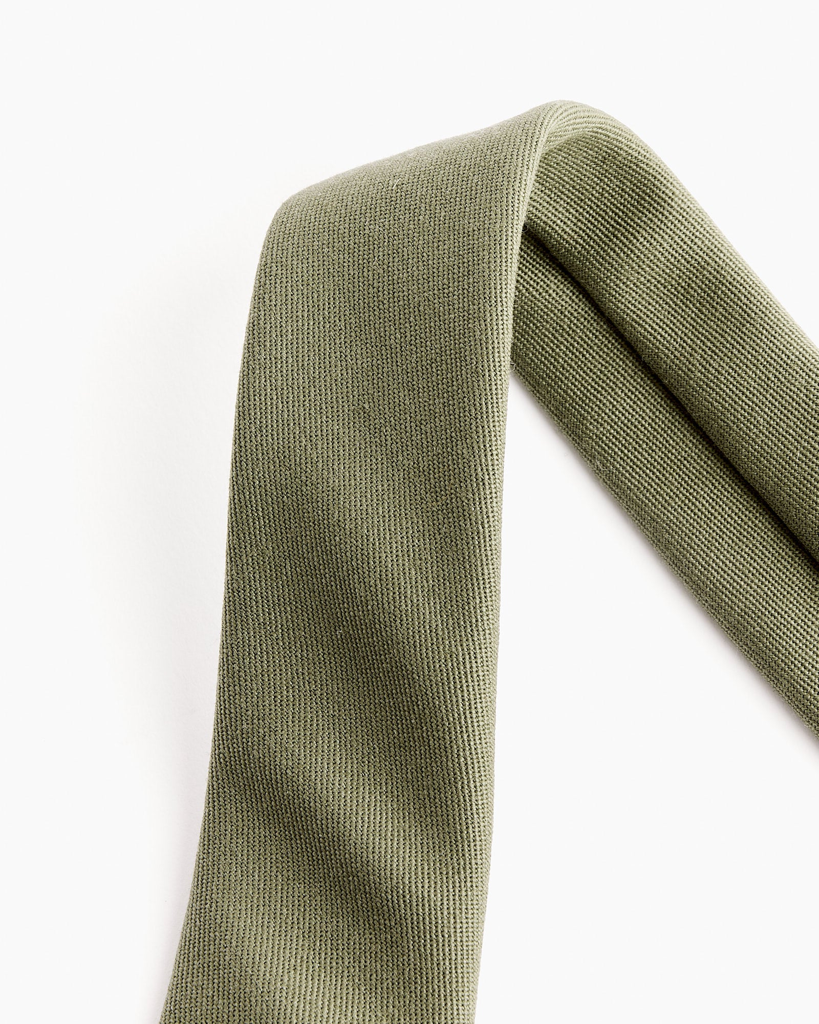 Tie in Wool Gabardine Sage - Image 2