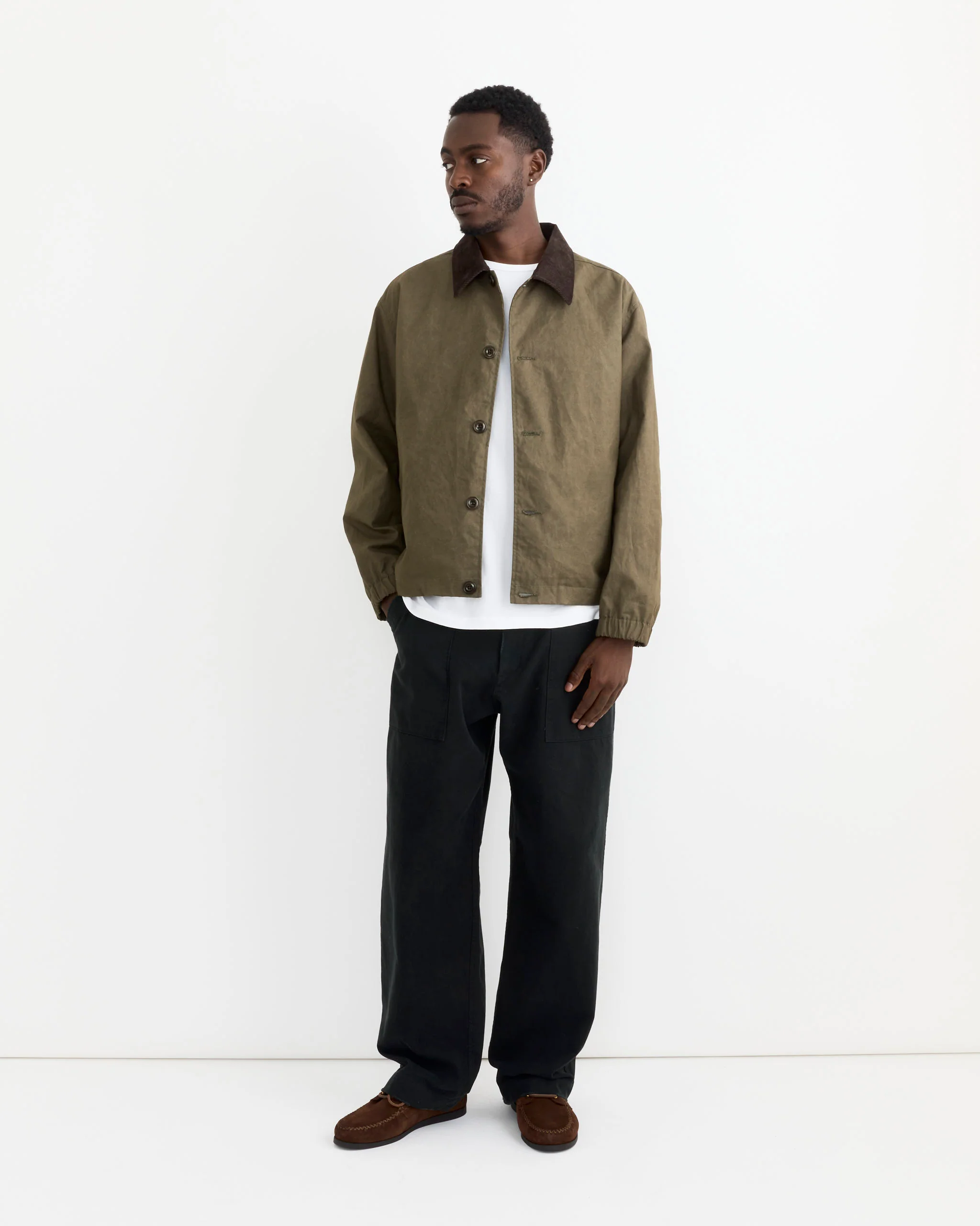 Toyon Pant in French Cotton Twill Black - Image 2