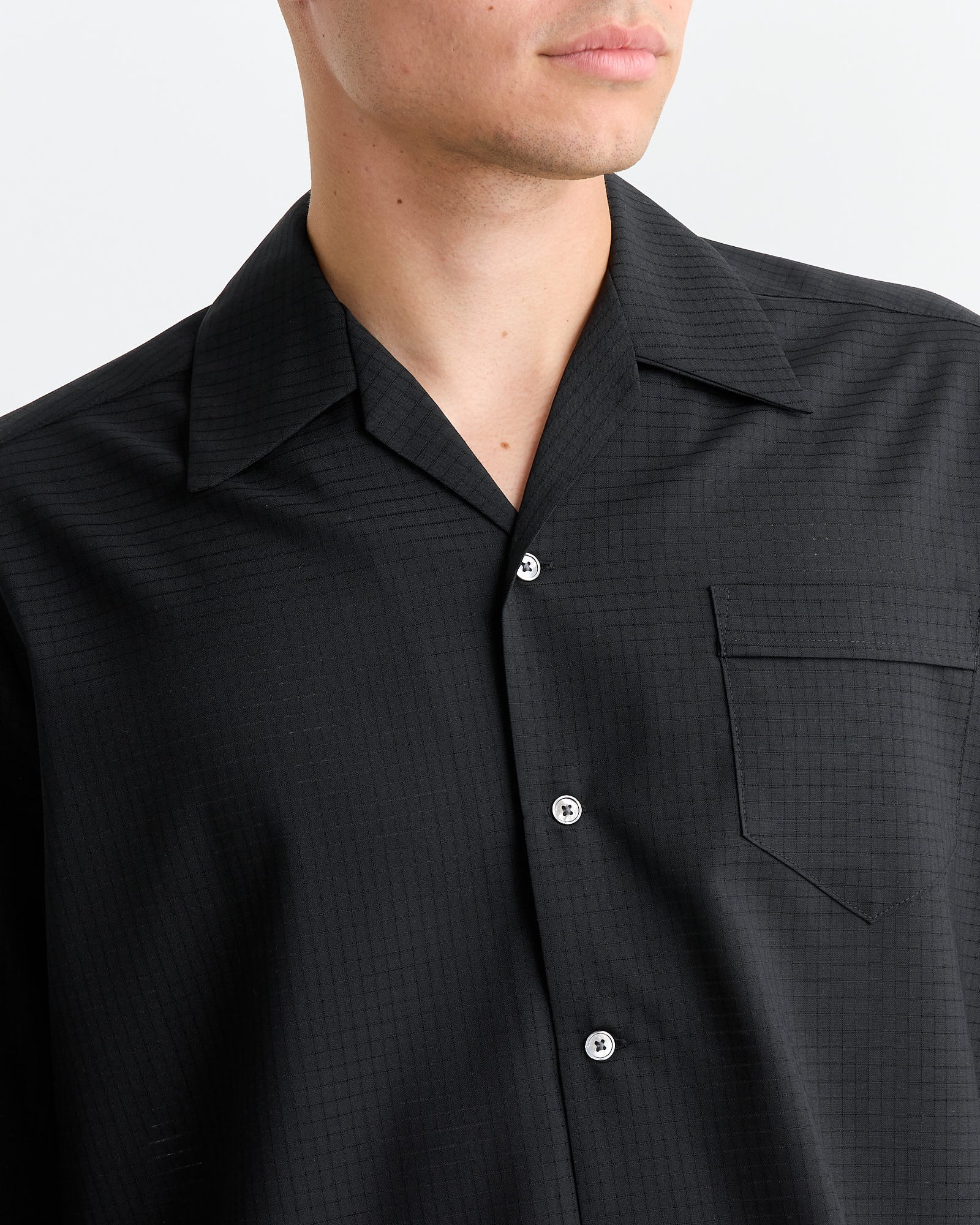 Zach Shirt in Air Mesh Black - Image 3