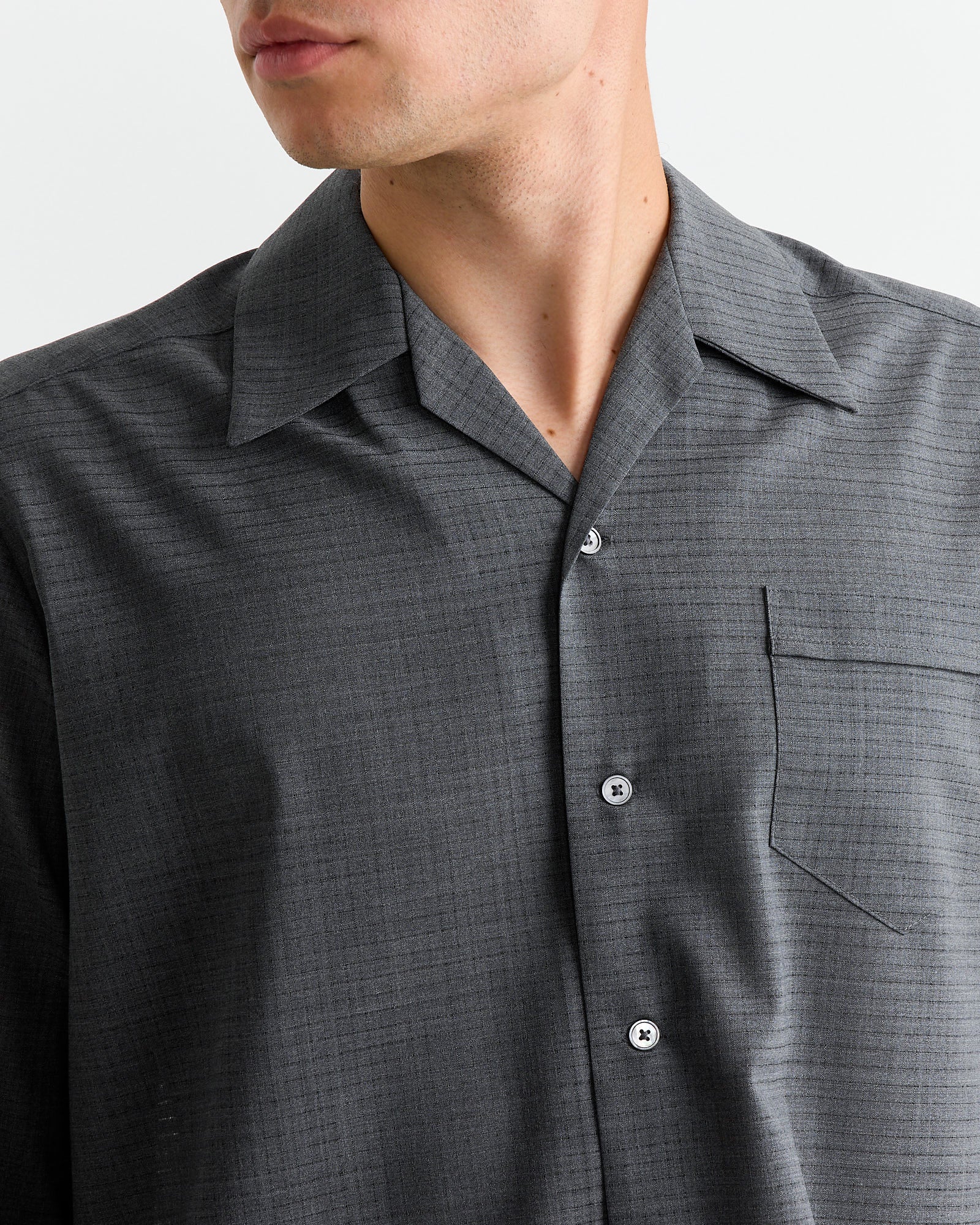 Zach Shirt in Air Mesh Grey - Image 3