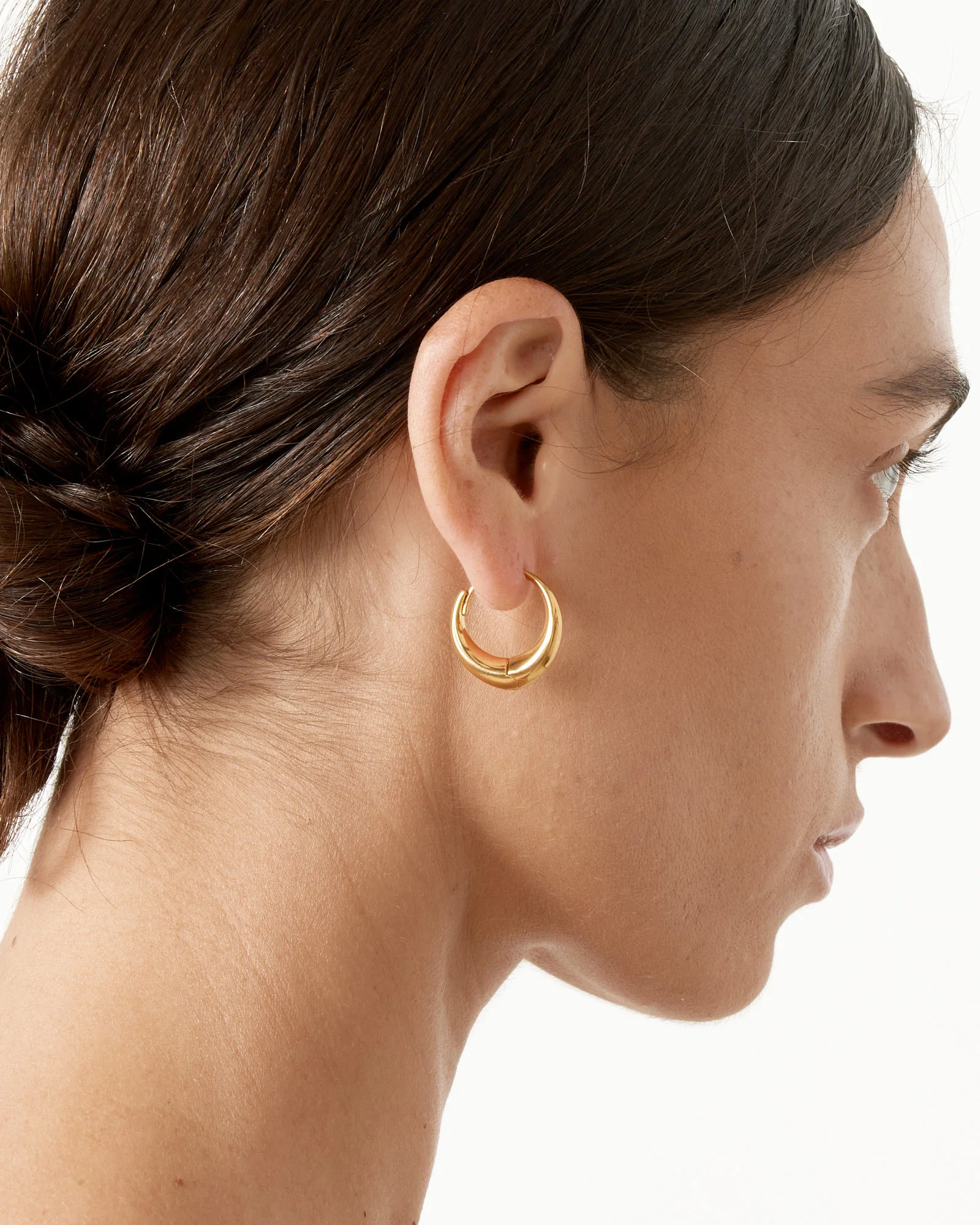 Large Sigrid Hoops in 18K Gold - Image 2