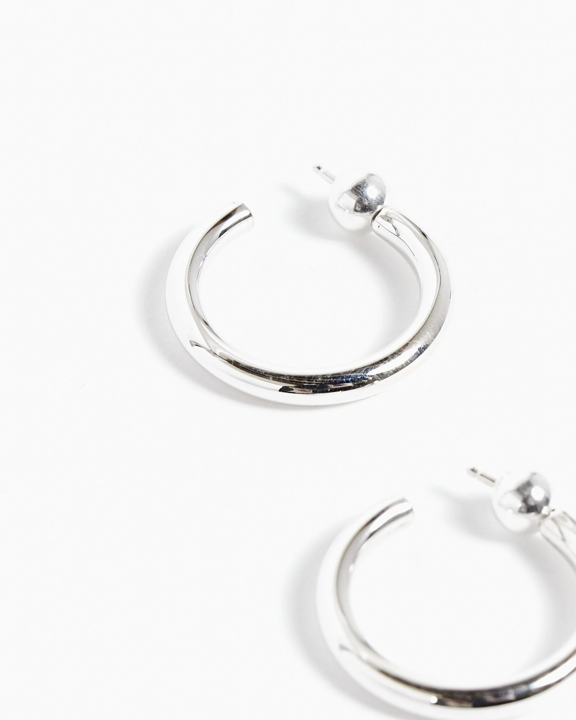 Petite Clara Hoops in Sterling Silver - Image 2