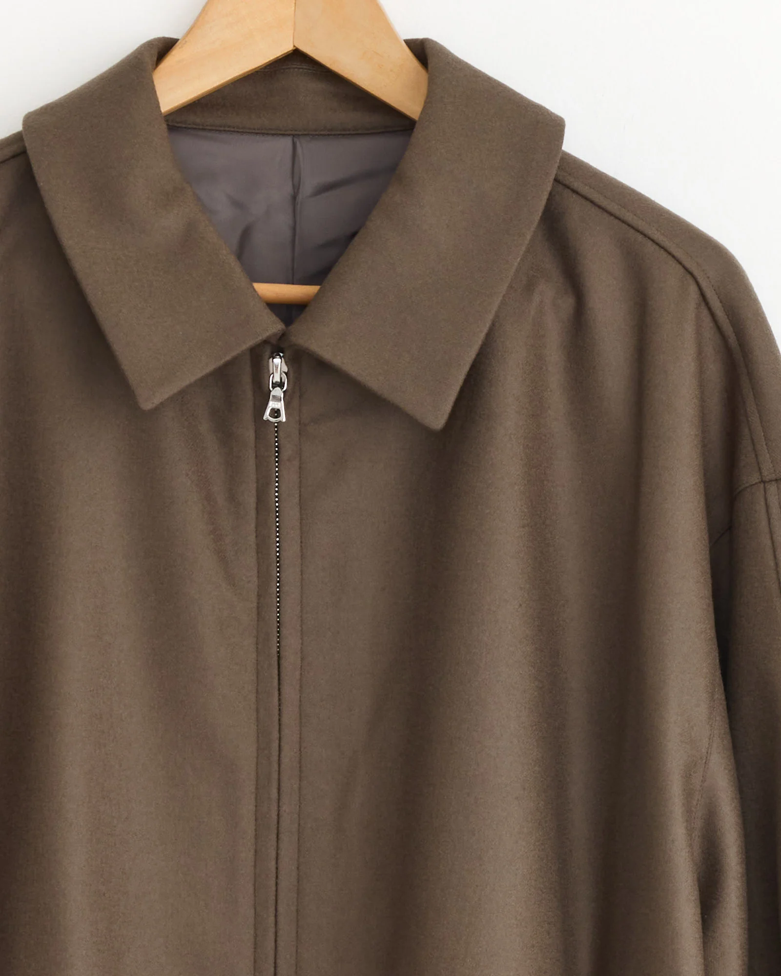 Melton 1226 Jacket in Dark Beige - Image 2