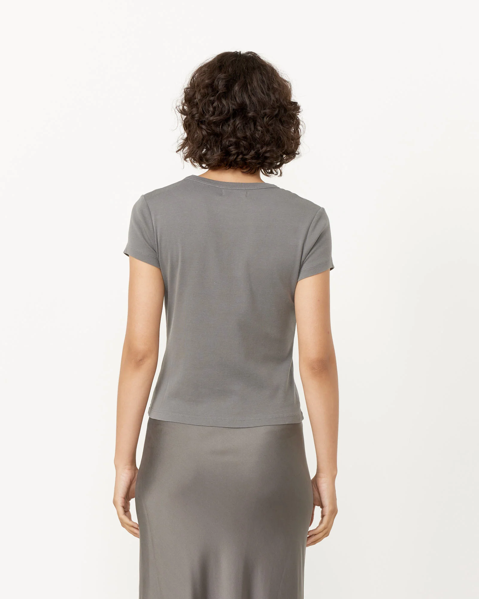 Baby Tee in Pewter Grey - Image 5