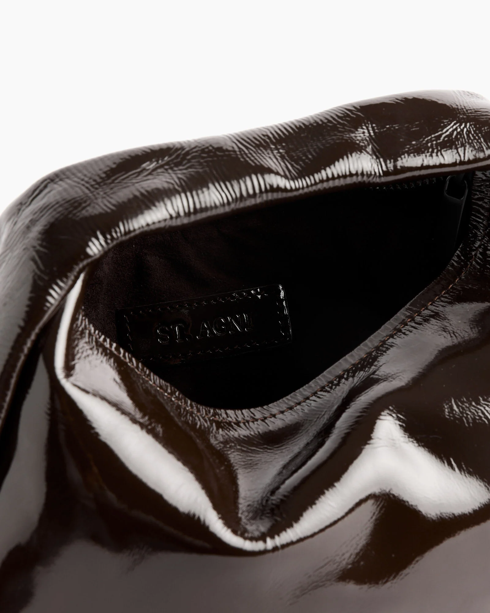 Mini Bon Bon Bag in Patent Fudge - Image 3