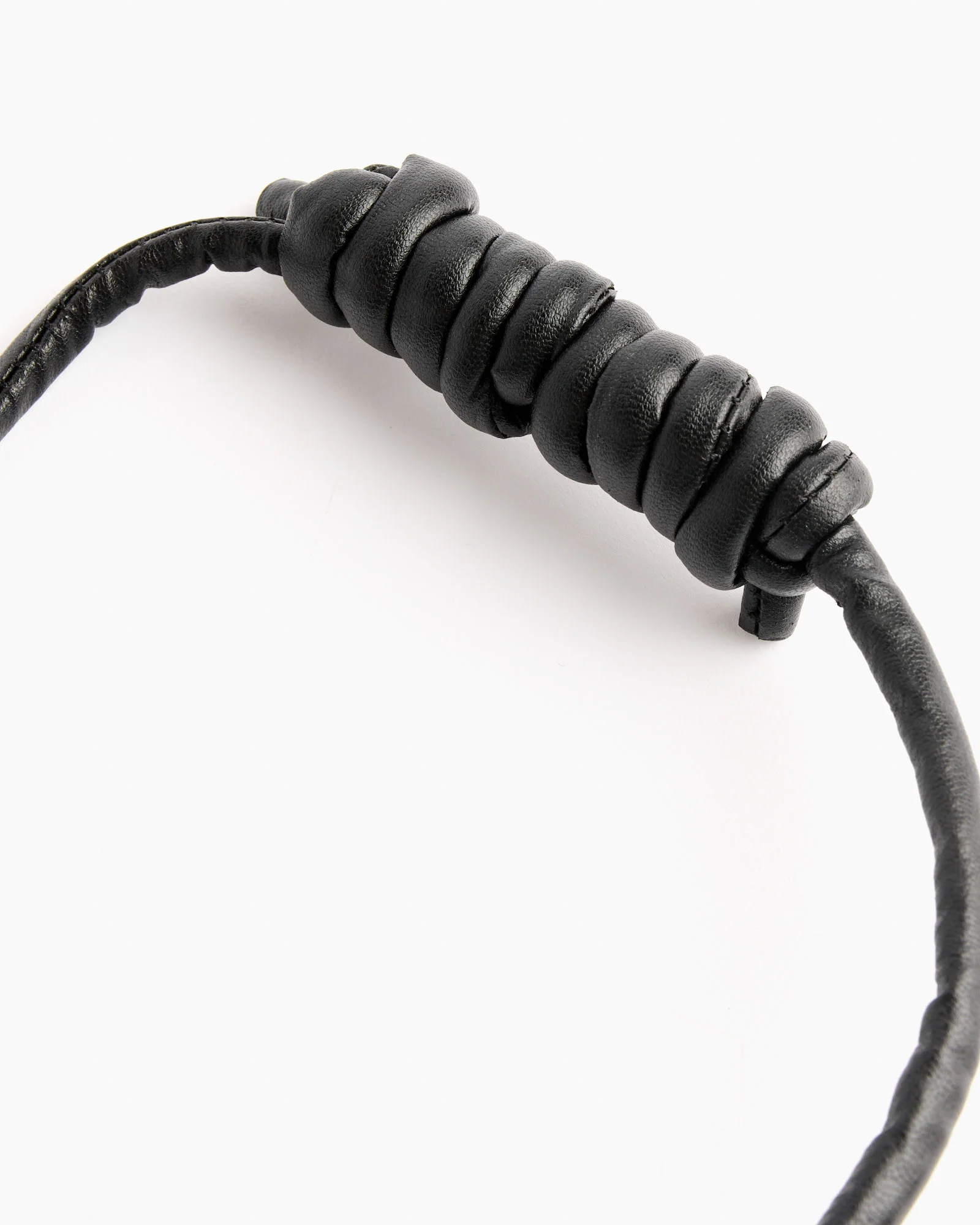 Soft Drawstring Pouch in Black - Image 3