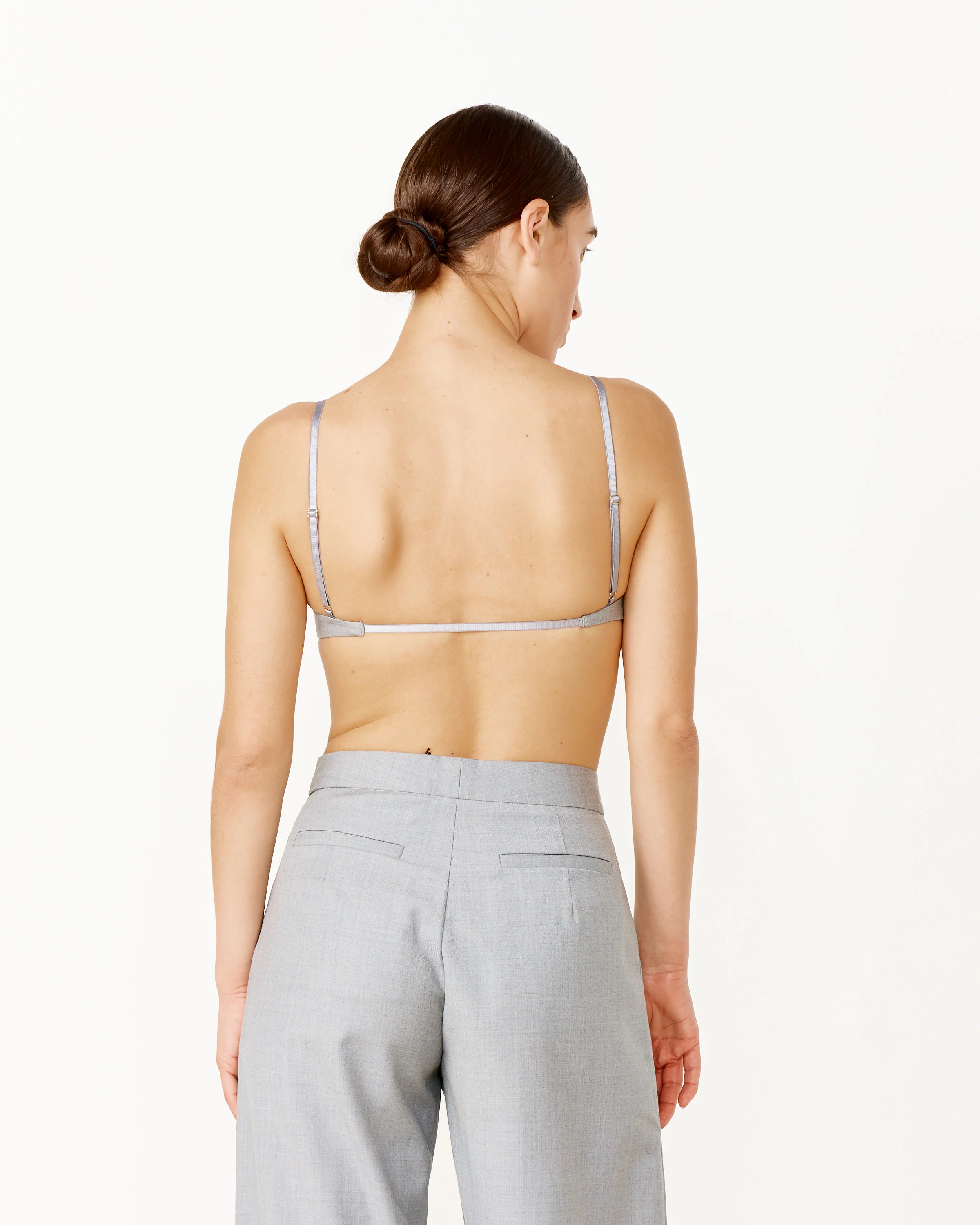 Tailored Bralette in Grey - Image 3