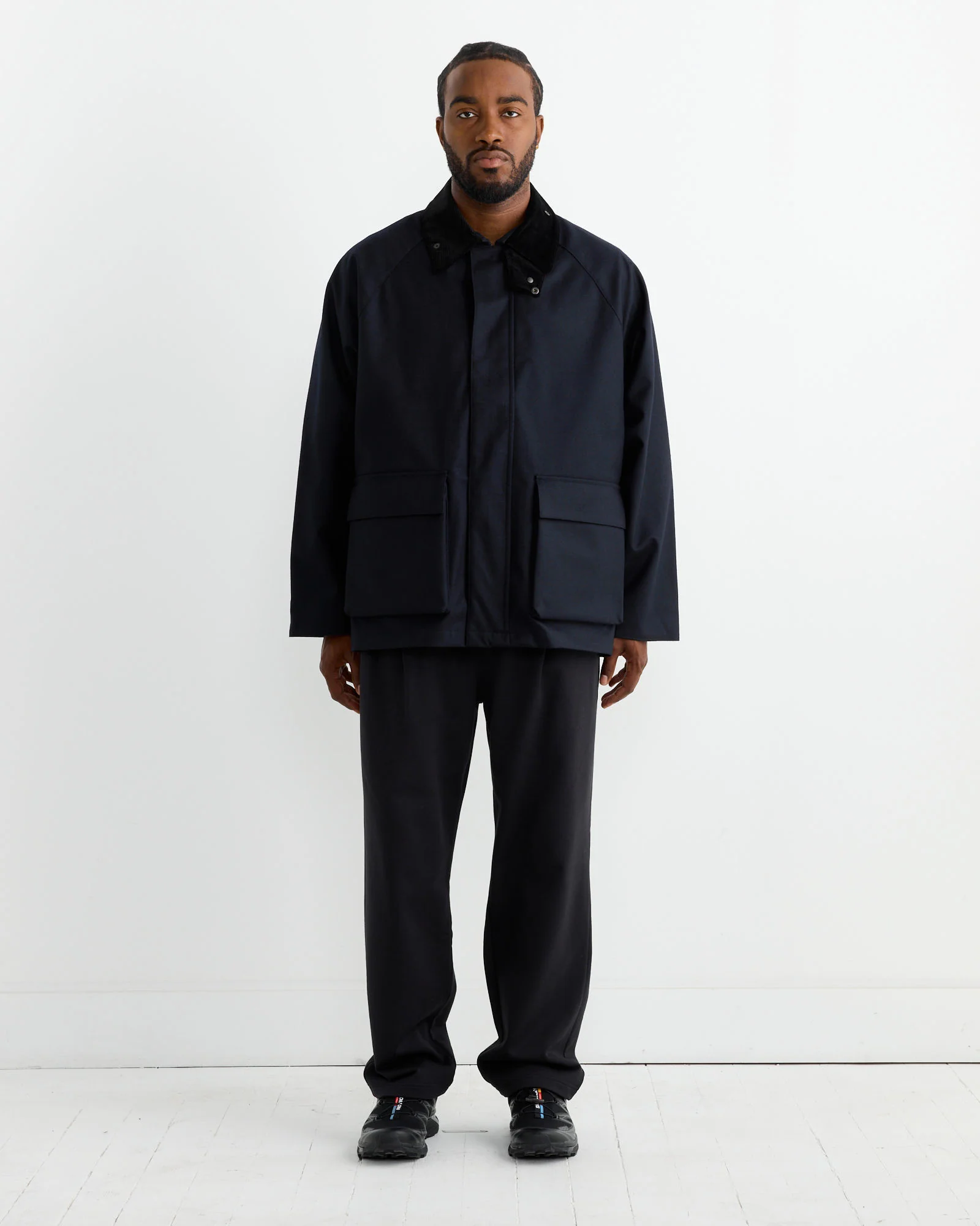 3 Layer Field Jacket Black Navy - Image 2