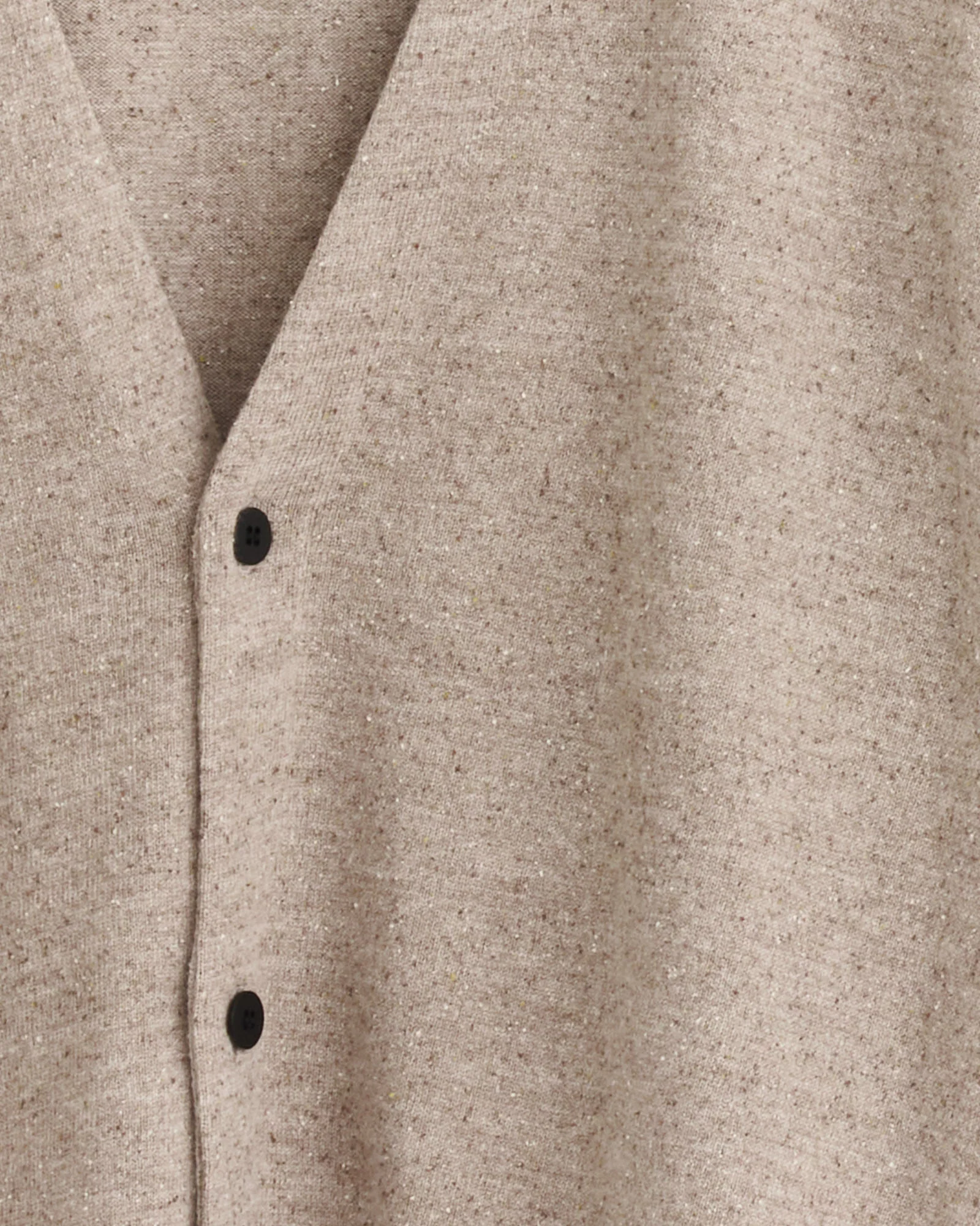 Silk Mixed 2B Cardigan in Sand Beige - Image 2