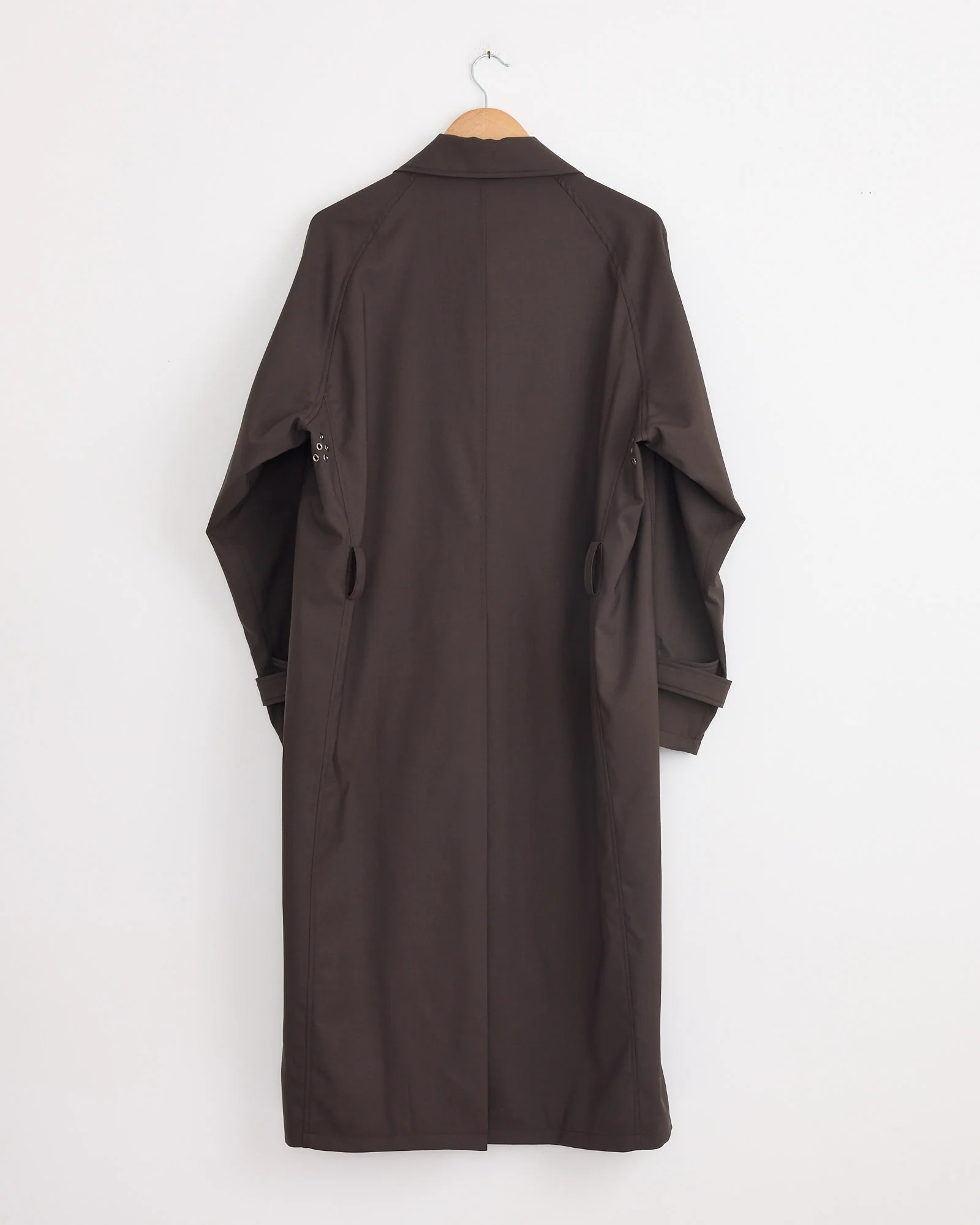 Raglan Coat in Chocolate - Image 4