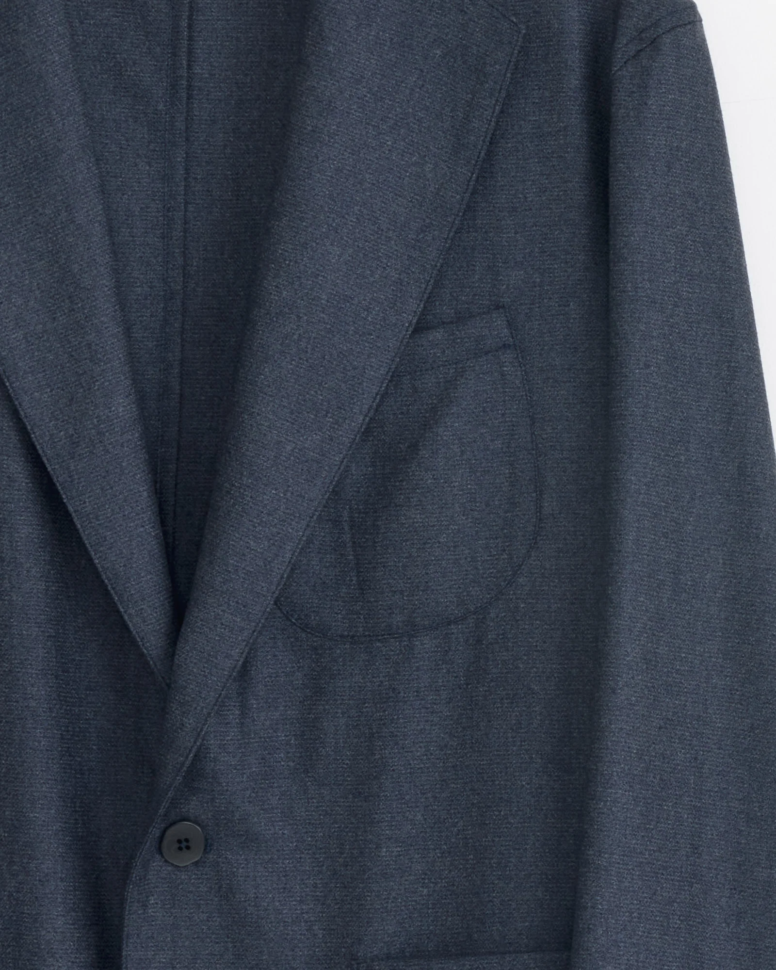 Single Breasted Shirt Jacket in Indigo - Image 2