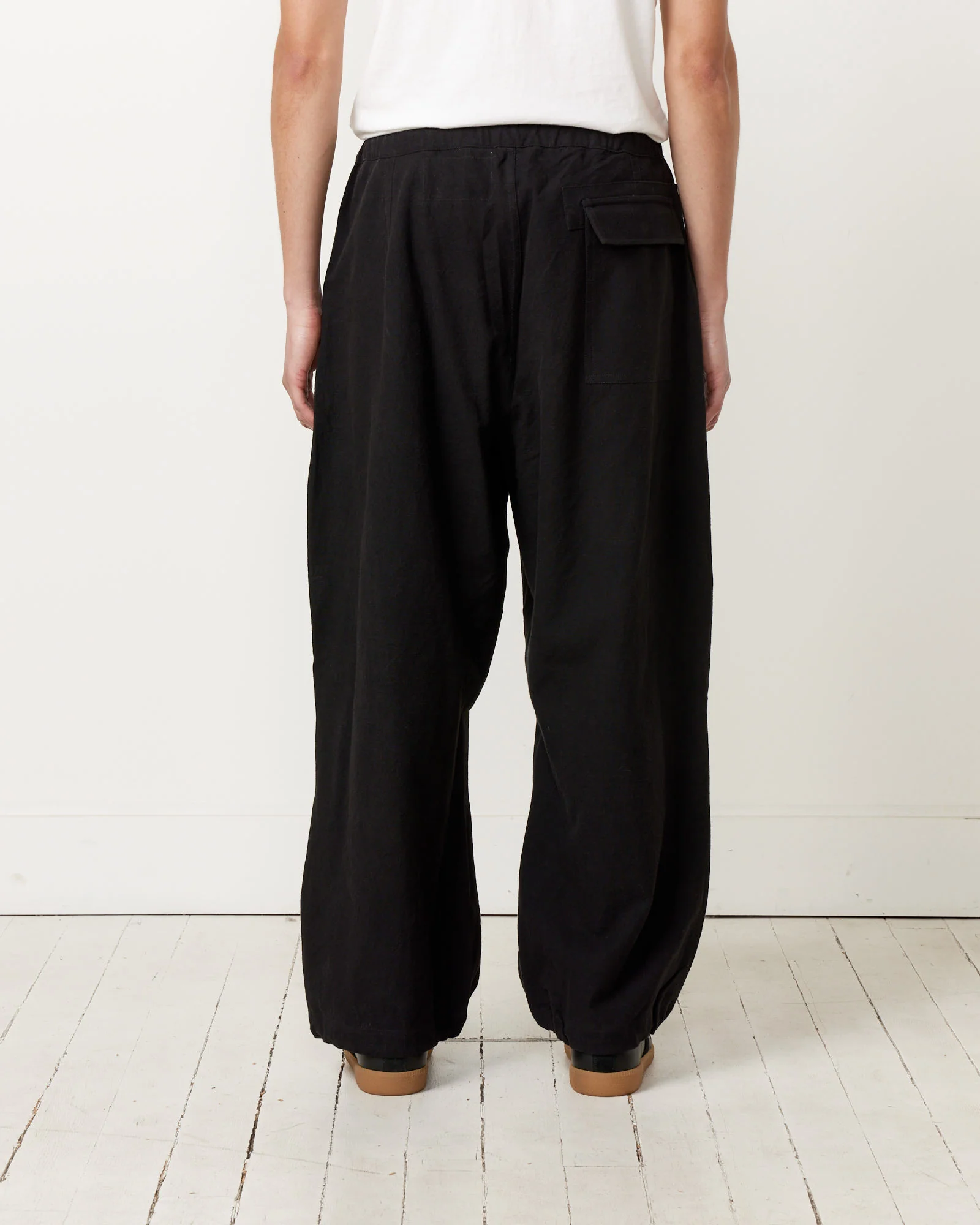 Paco Pants in Black Slub - Image 4
