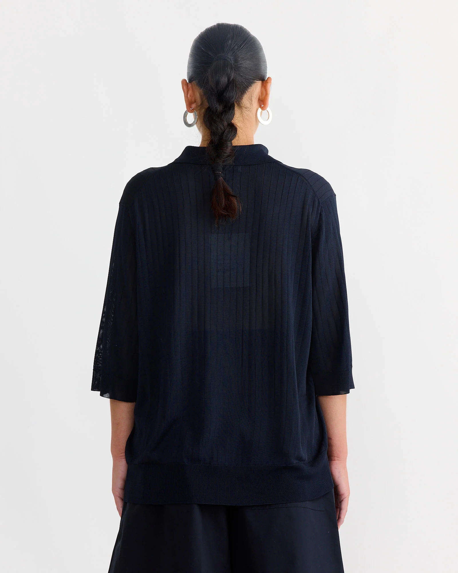 Lordi Polo in Darkest Navy - Image 3