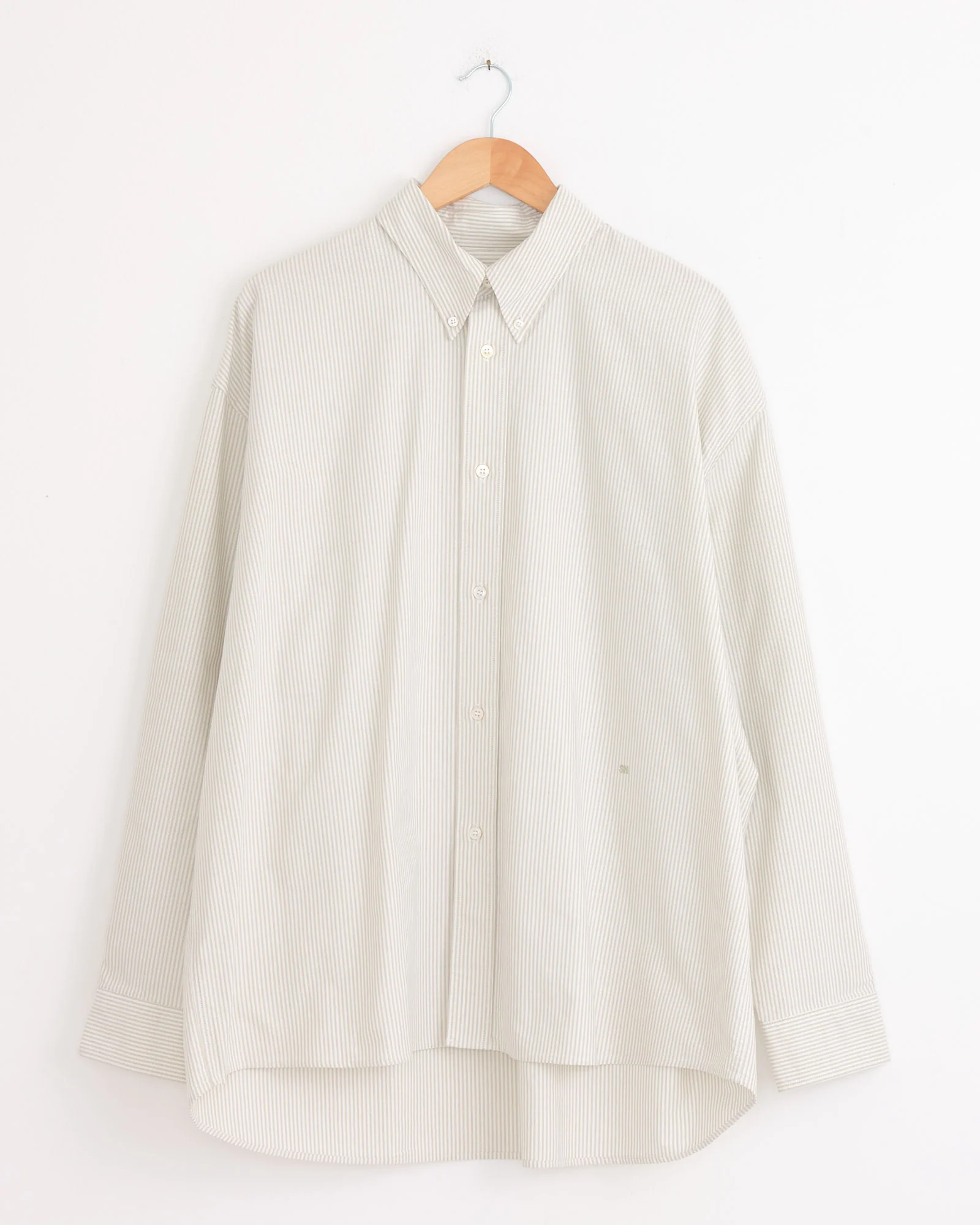 Ruskin Shirt in Khaki Stripe