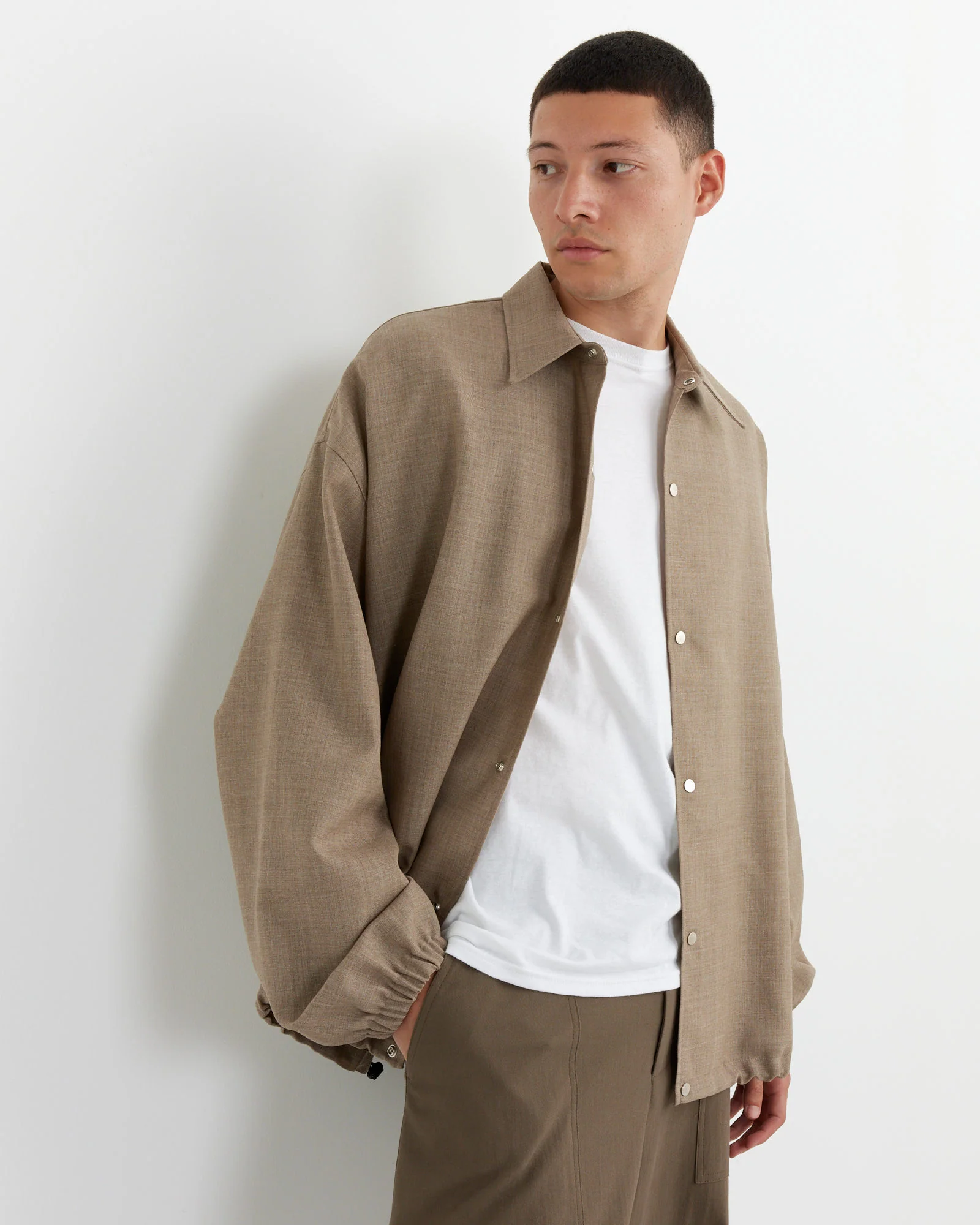 Sphere Jacket in Straw Melange - Image 4