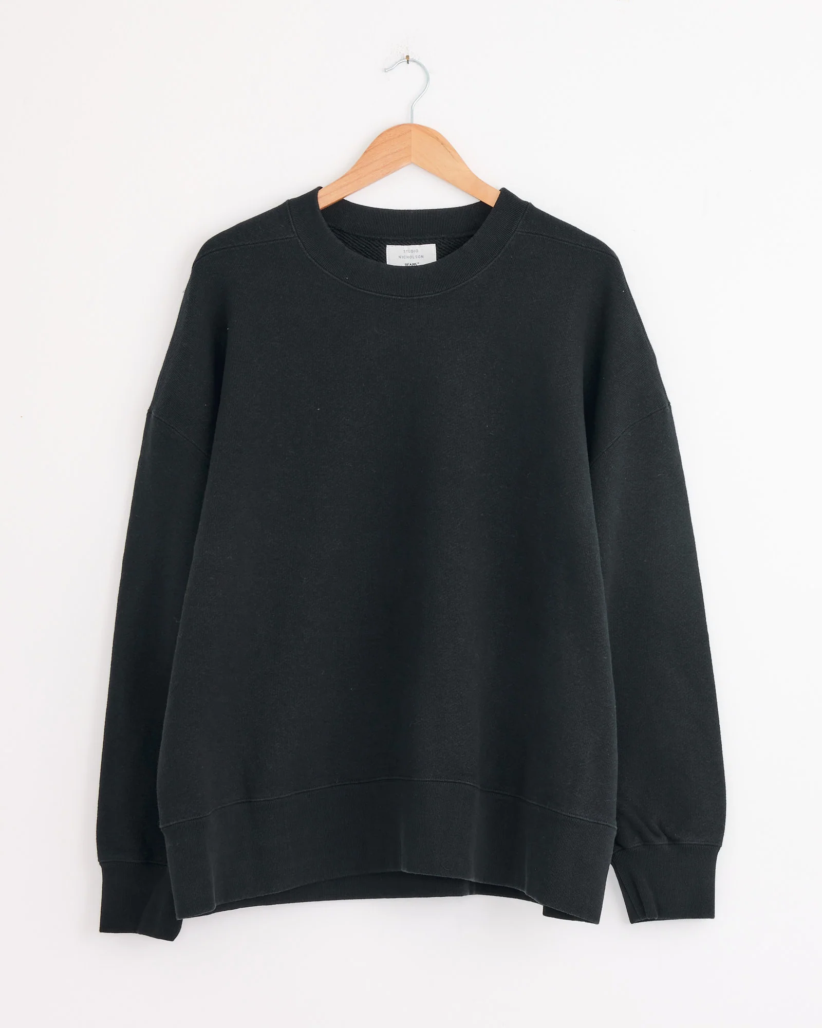 Studio Nicholson x BEAMS PLUS Holly Crewneck in Darkest Navy