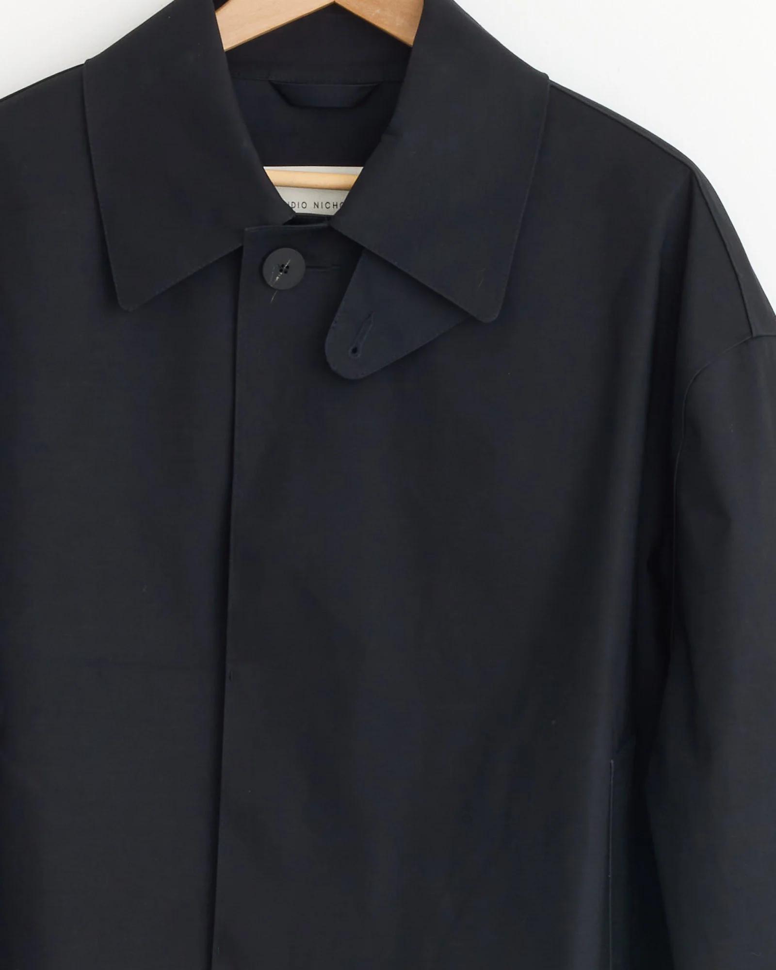 Studio Nicholson x Mackintosh Teviot Bonded Short Coat in Black - Image 2