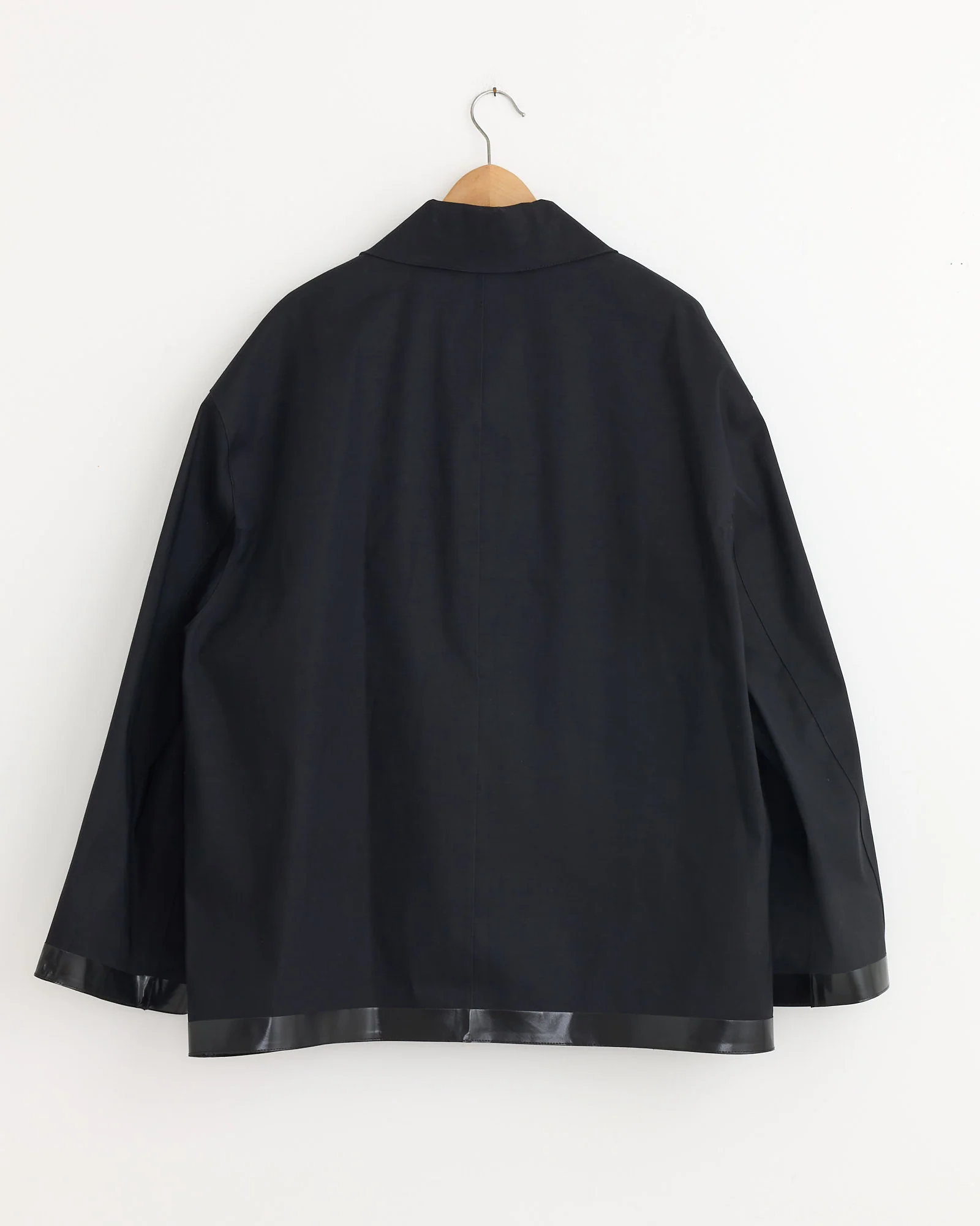 Studio Nicholson x Mackintosh Teviot Bonded Short Coat in Black - Image 3