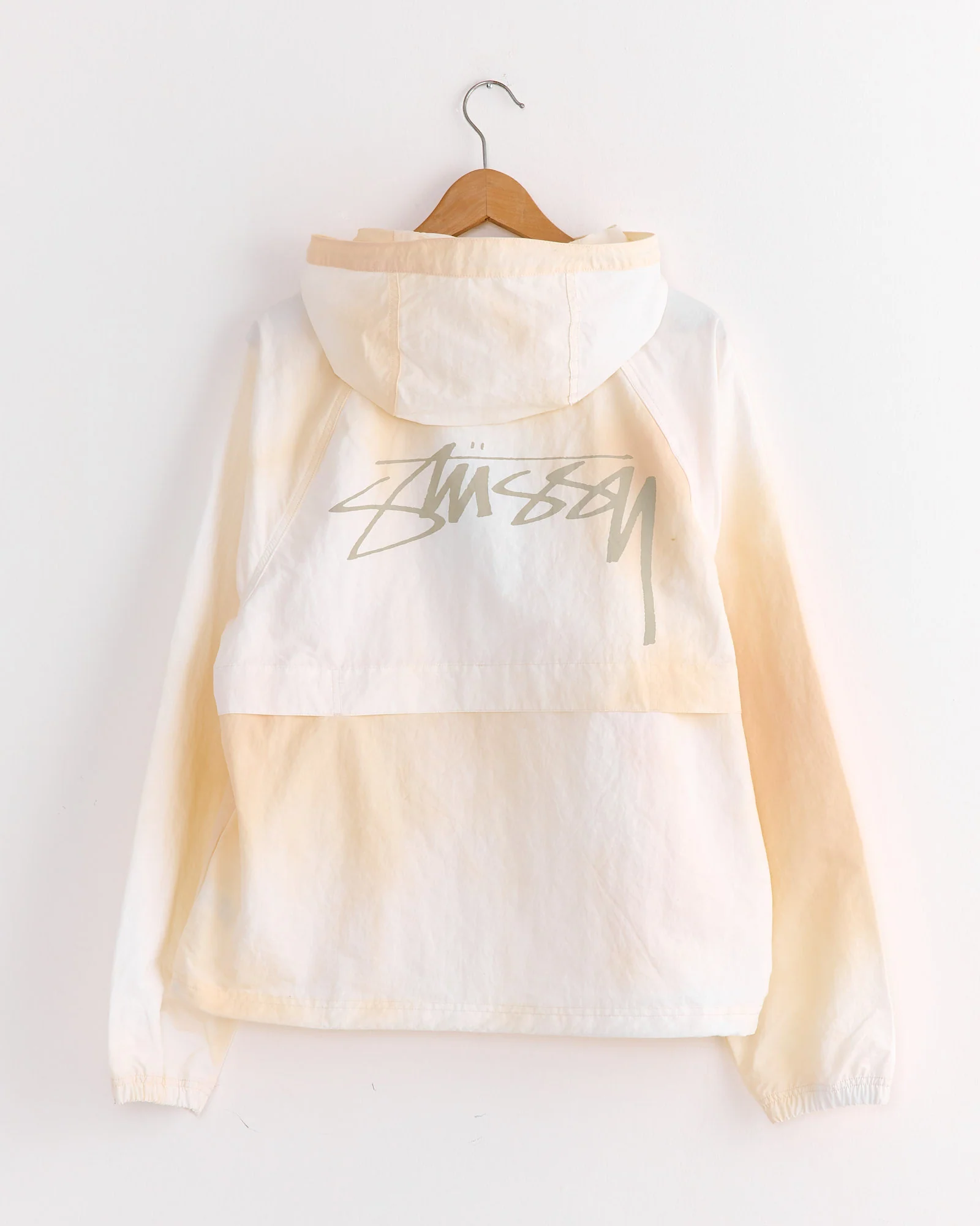 Beach Shell Wave Dye Hoodie in Bone