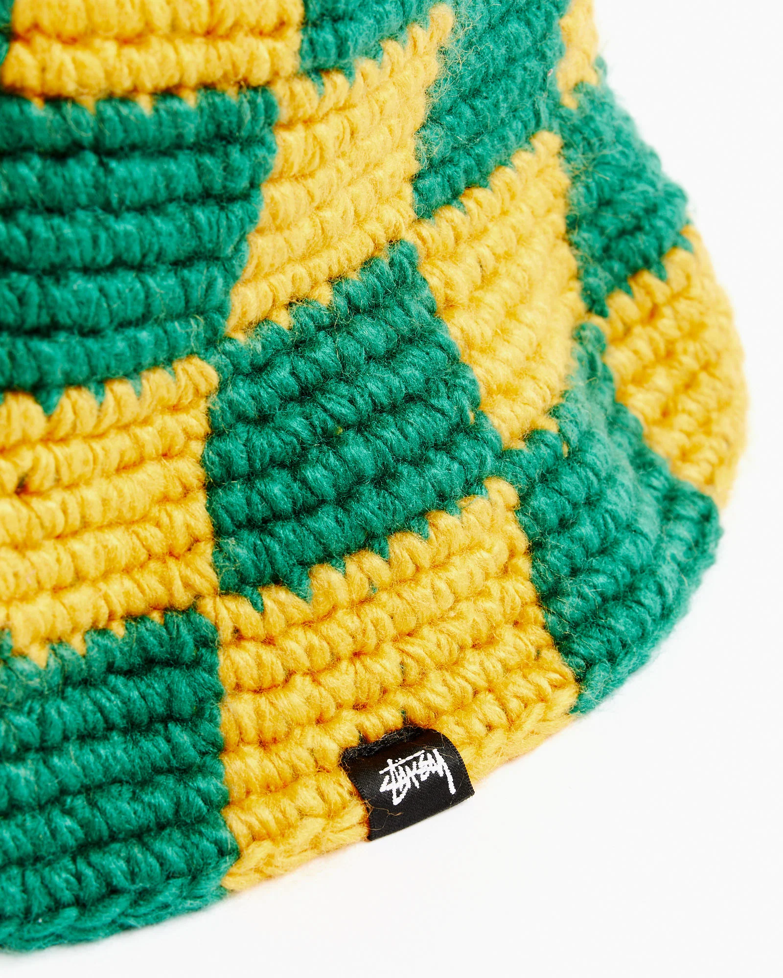 Checker Knit Bucket Hat - Image 3