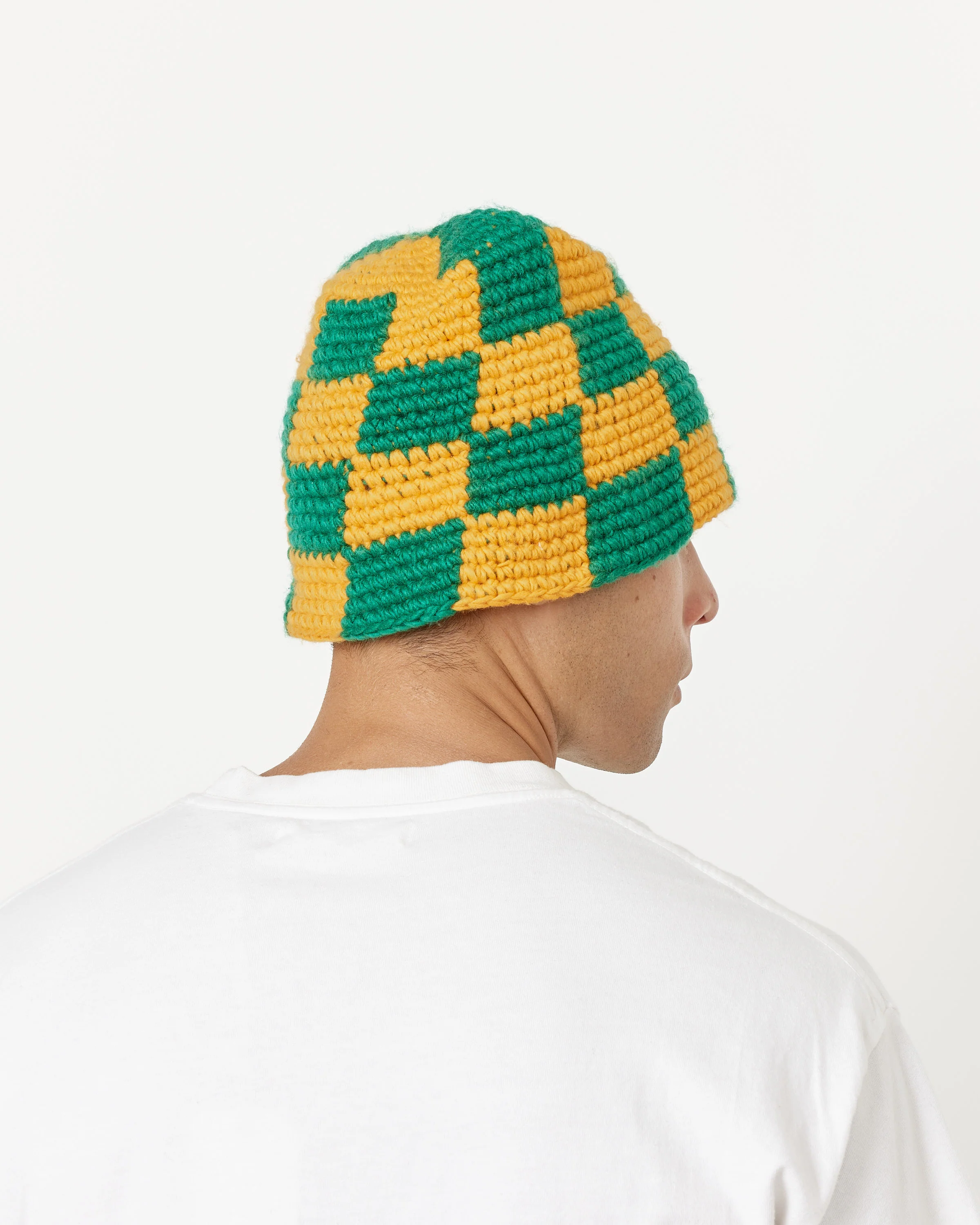 Checker Knit Bucket Hat - Image 4