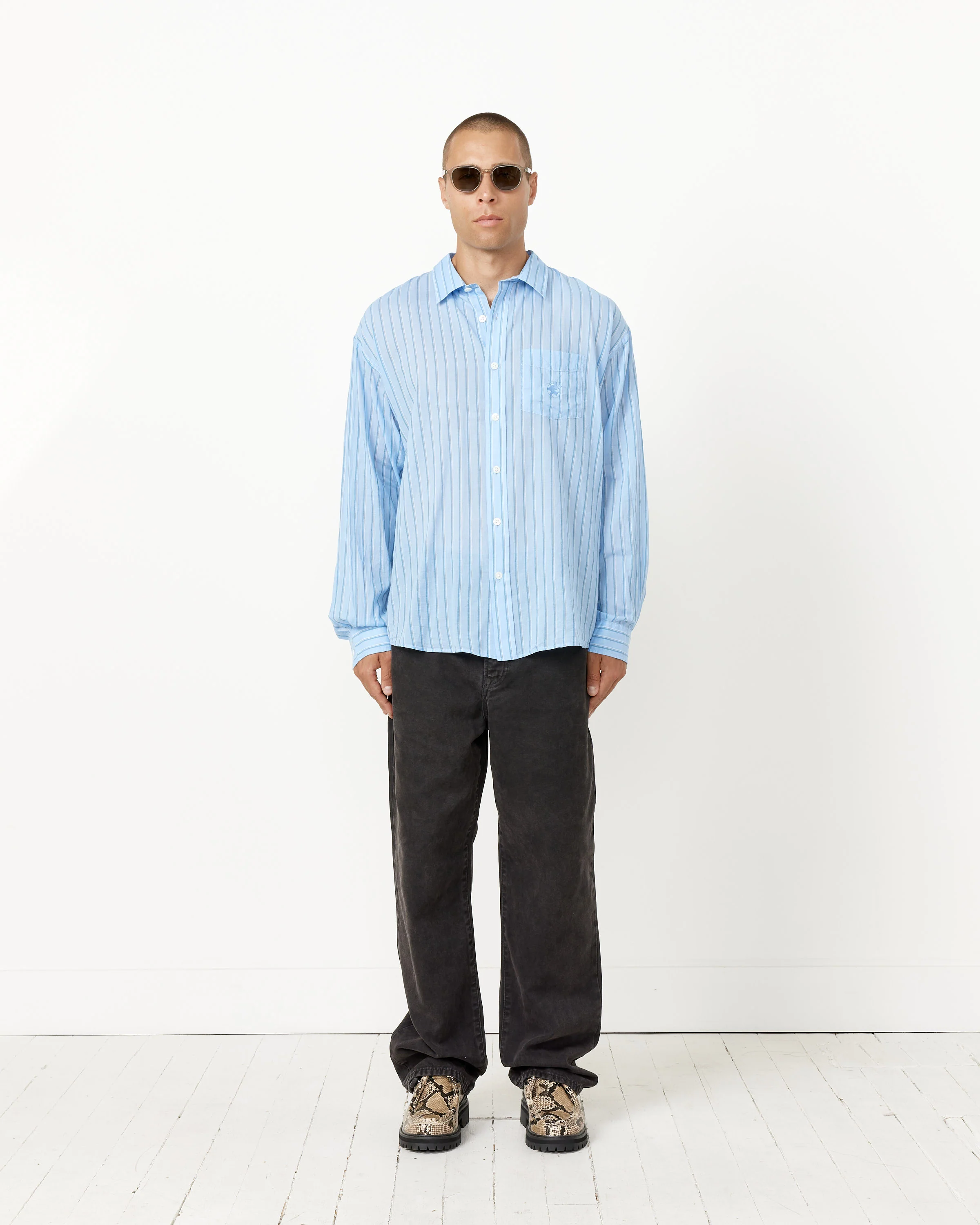 Light Weight Classic Stripe Shirt - Image 3