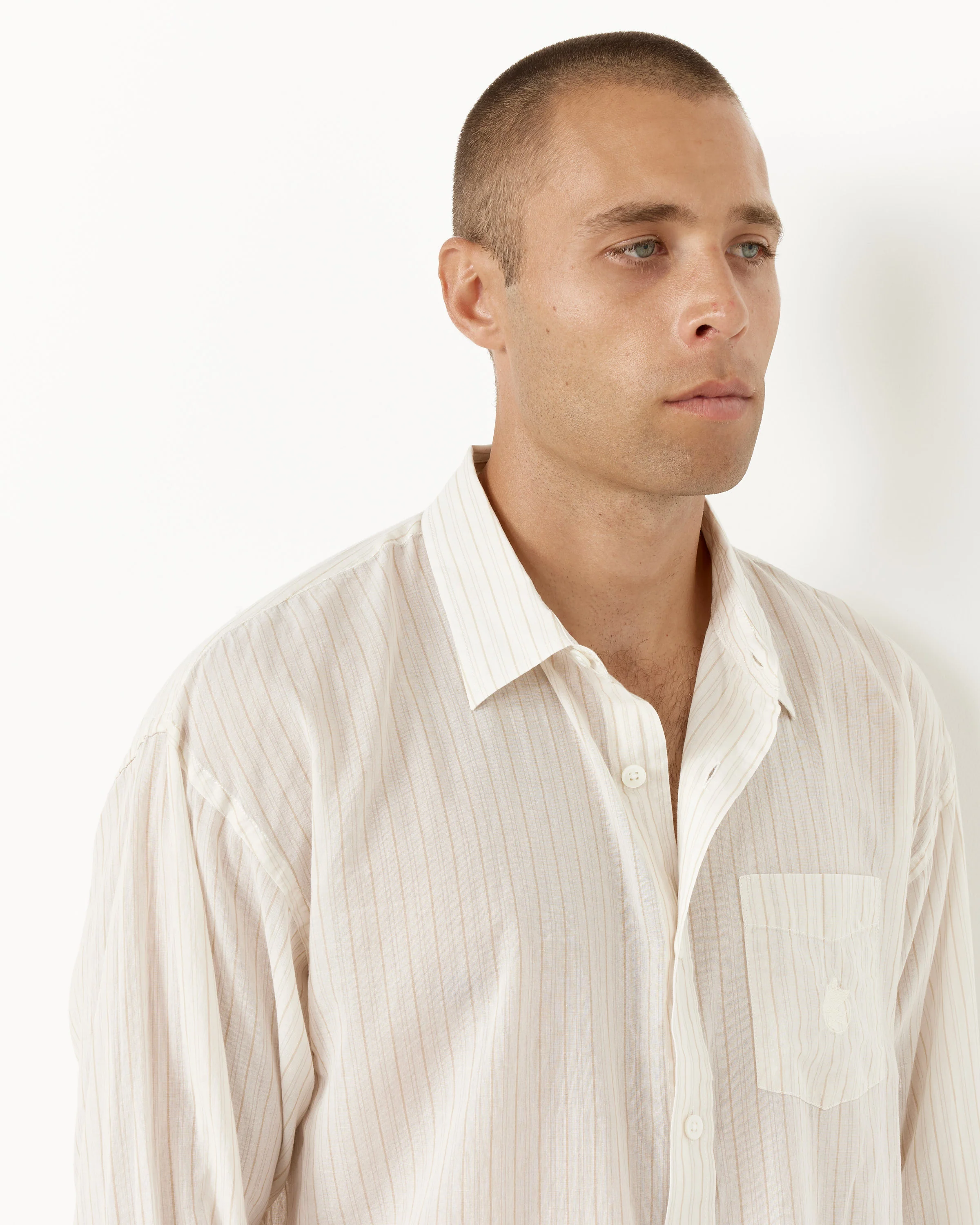 Light Weight Classic Stripe Shirt - Image 7