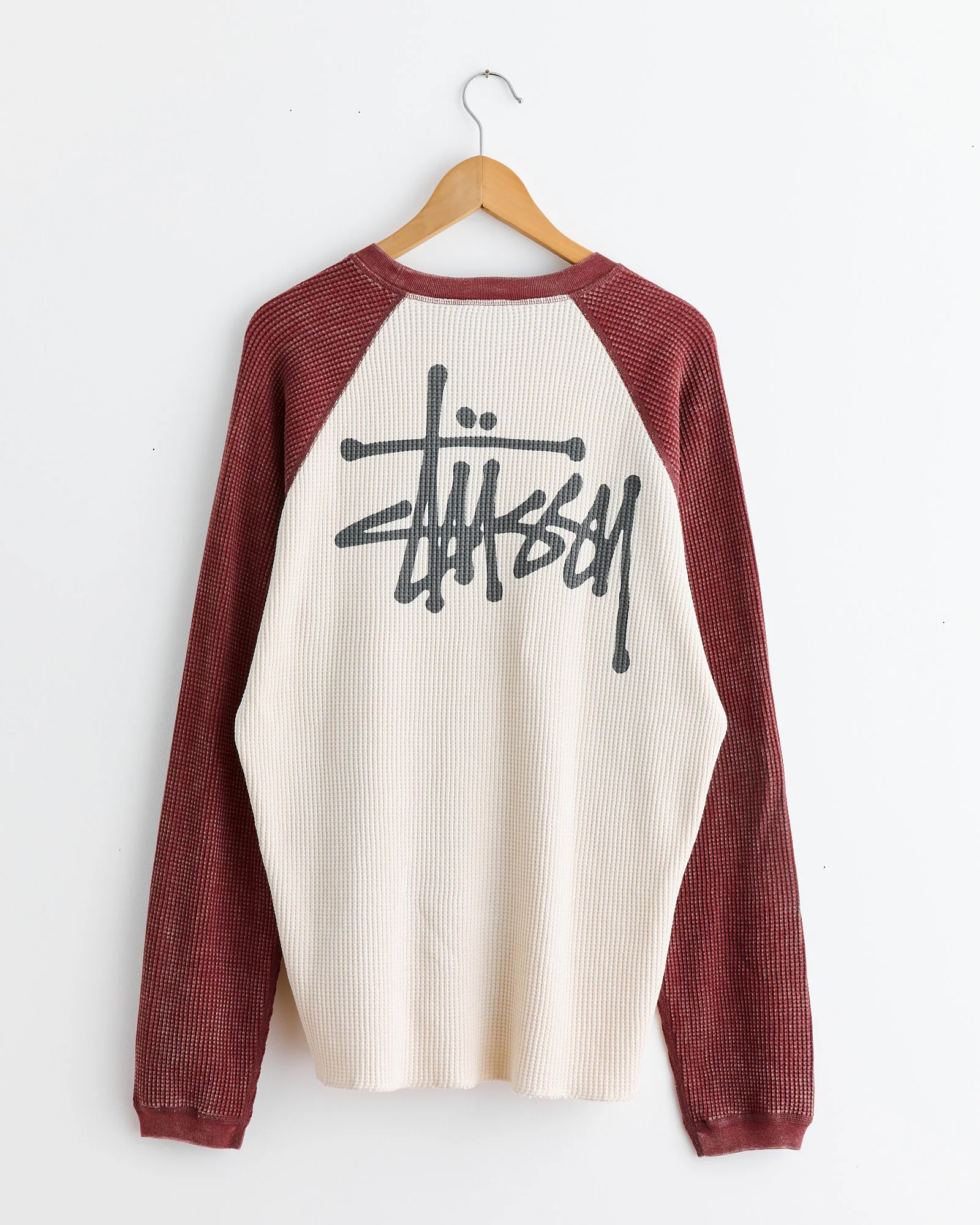 Raglan Thermal 2 Tone in Off White - Image 2