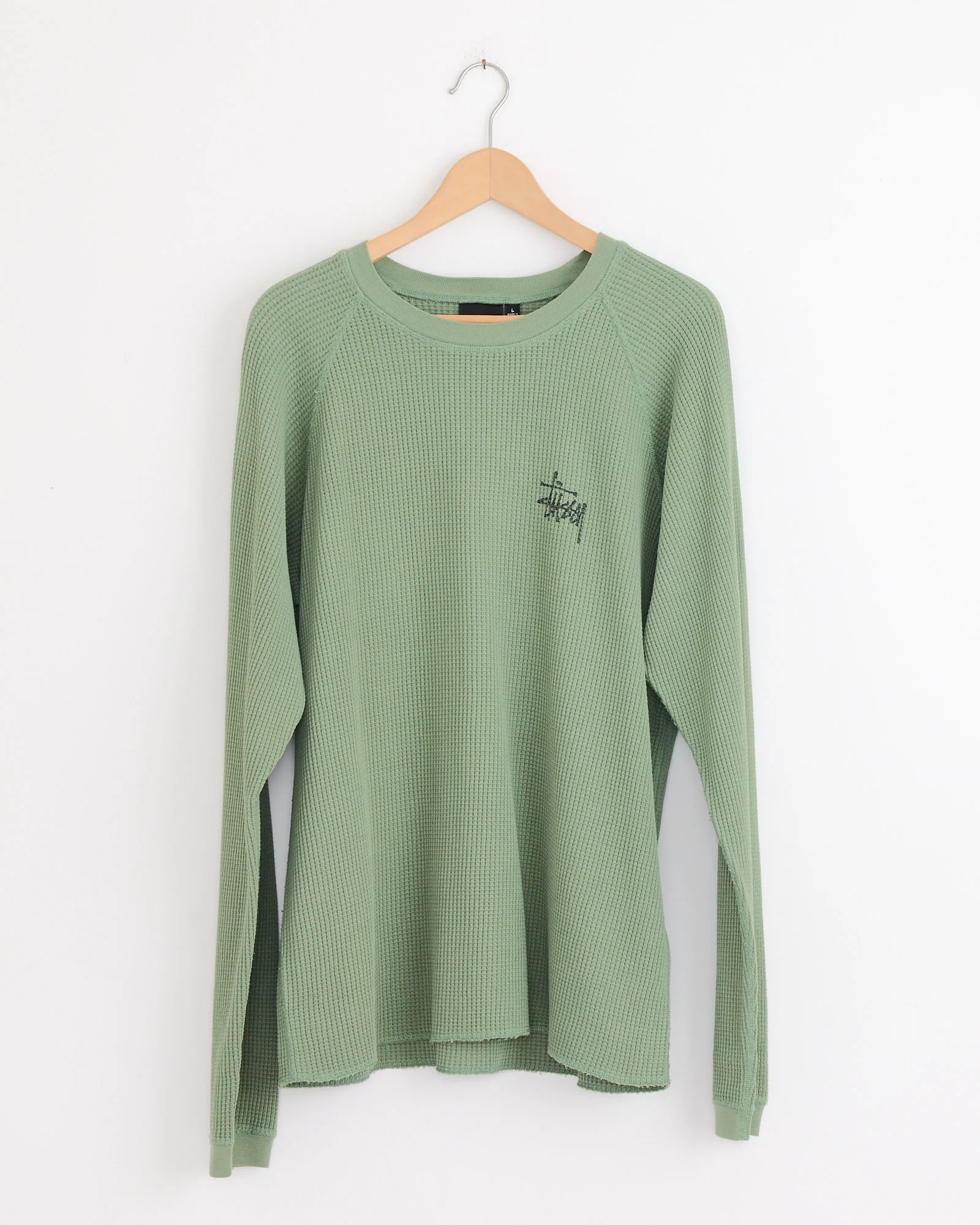 Raglan Thermal Basic Stock in Sage