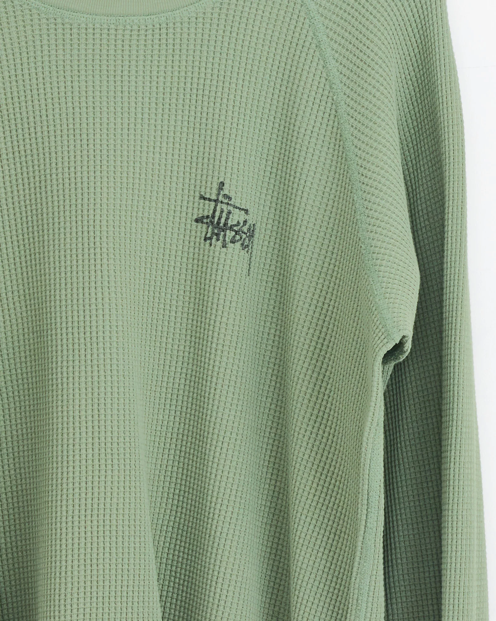 Raglan Thermal Basic Stock in Sage - Image 3