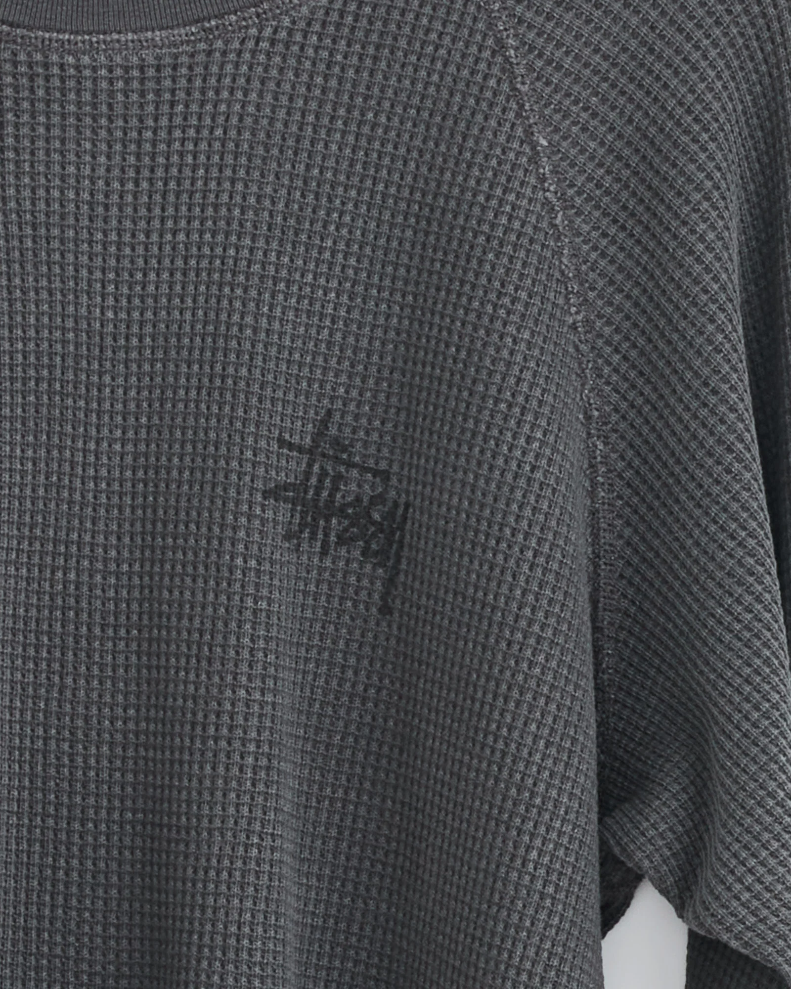 Raglan Thermal Basic Stock in Washed Black - Image 3