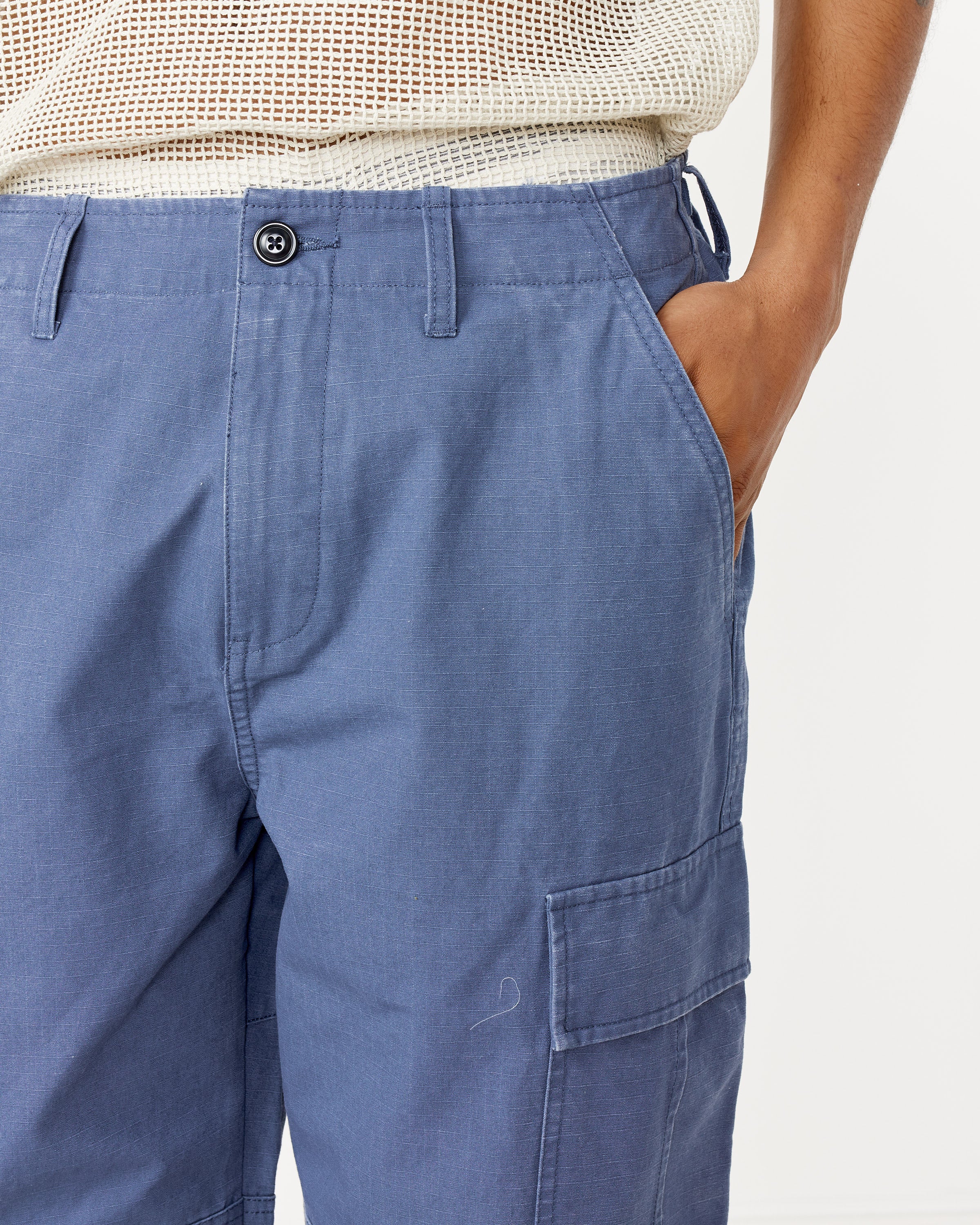 Ripstop Surplus Cargo in Washed Blue - Image 2