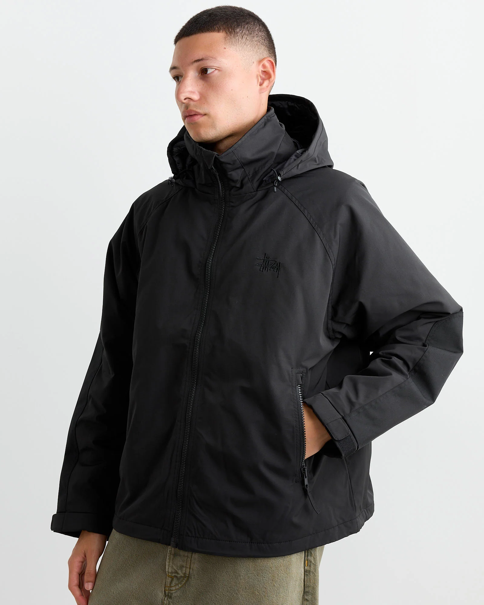 Short Military Parka in Black - Image 5