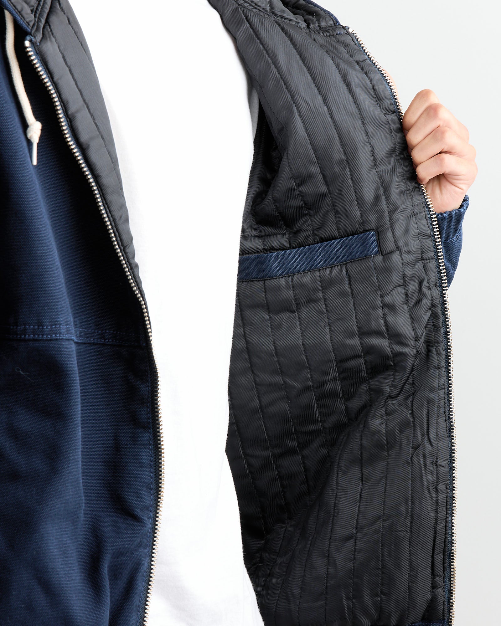 Work Canvas Jacket in Navy - Image 4