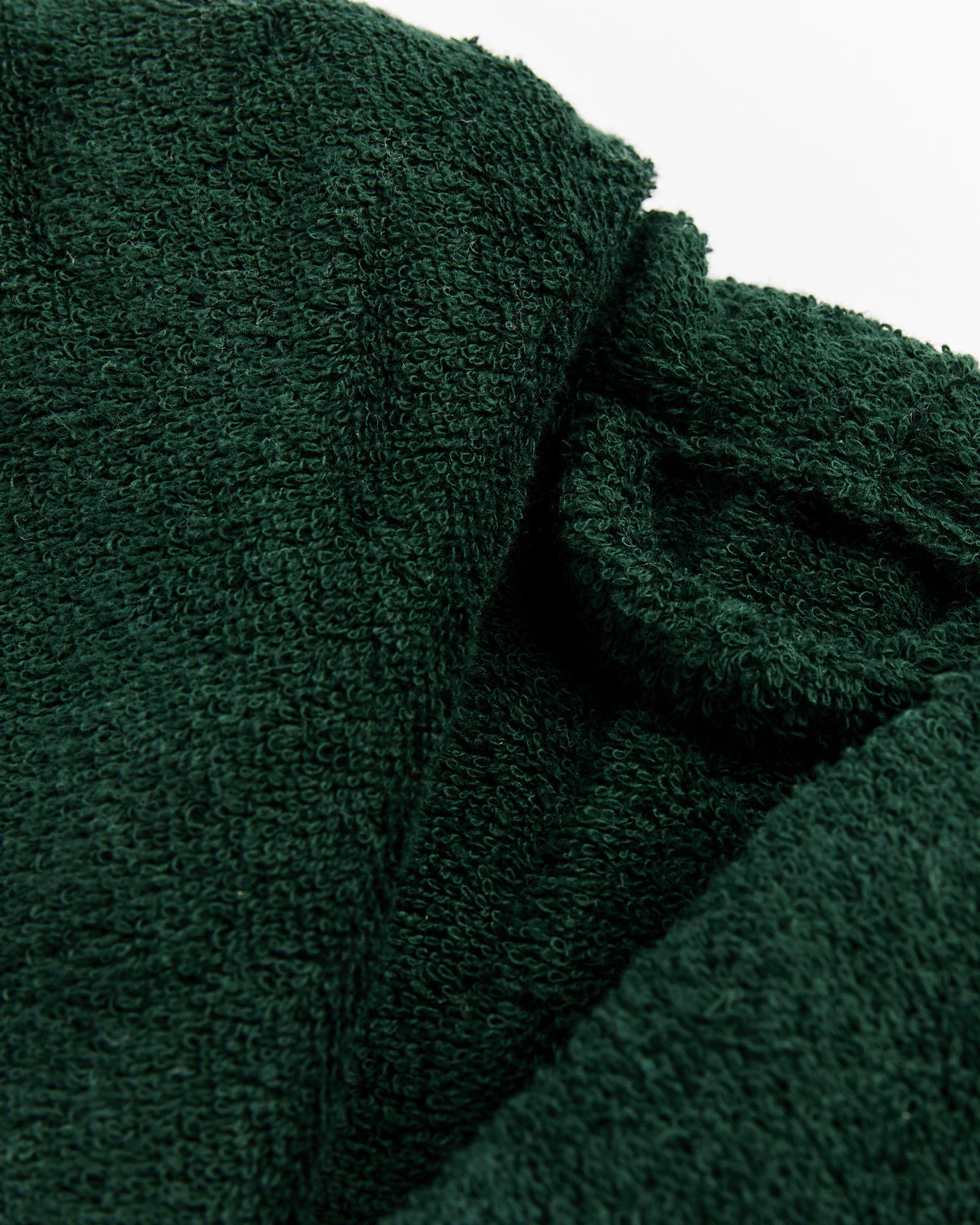 Hooded Bathrobe in Forest Green - Image 5