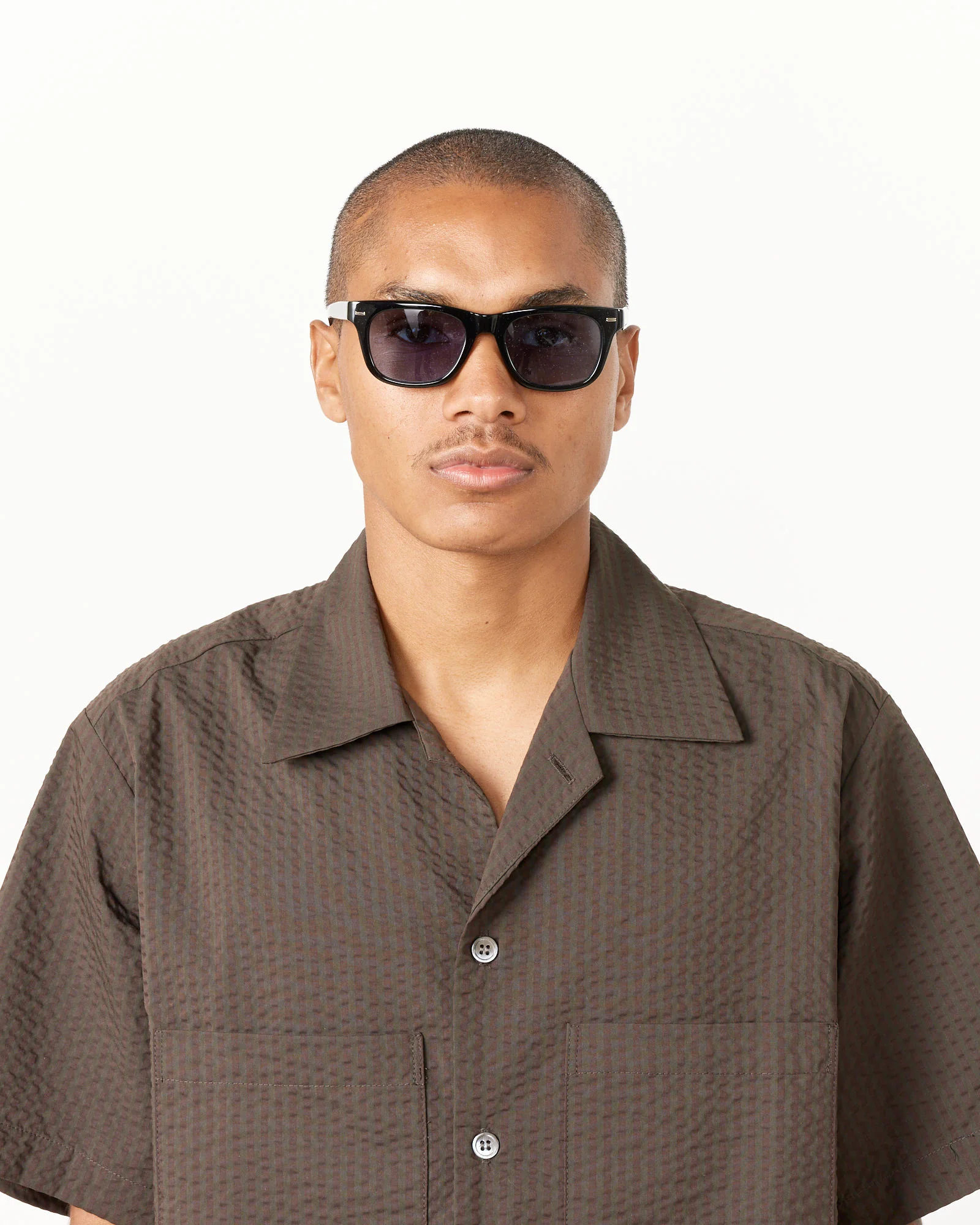 The Thistle Sunglasses in Black/Blue - Image 2
