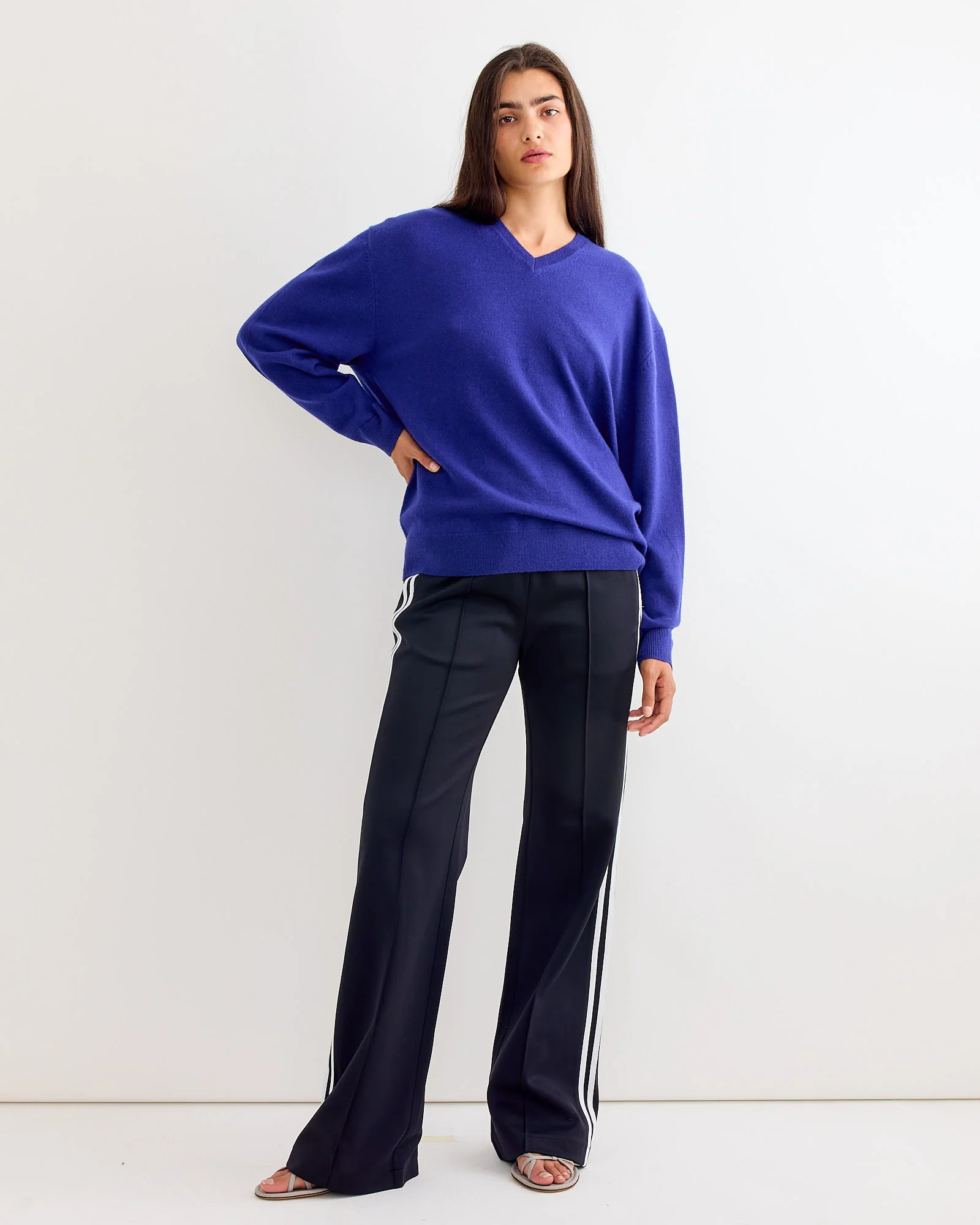 Active Knit Scottie Striped Jogger in Black Multi - Image 2