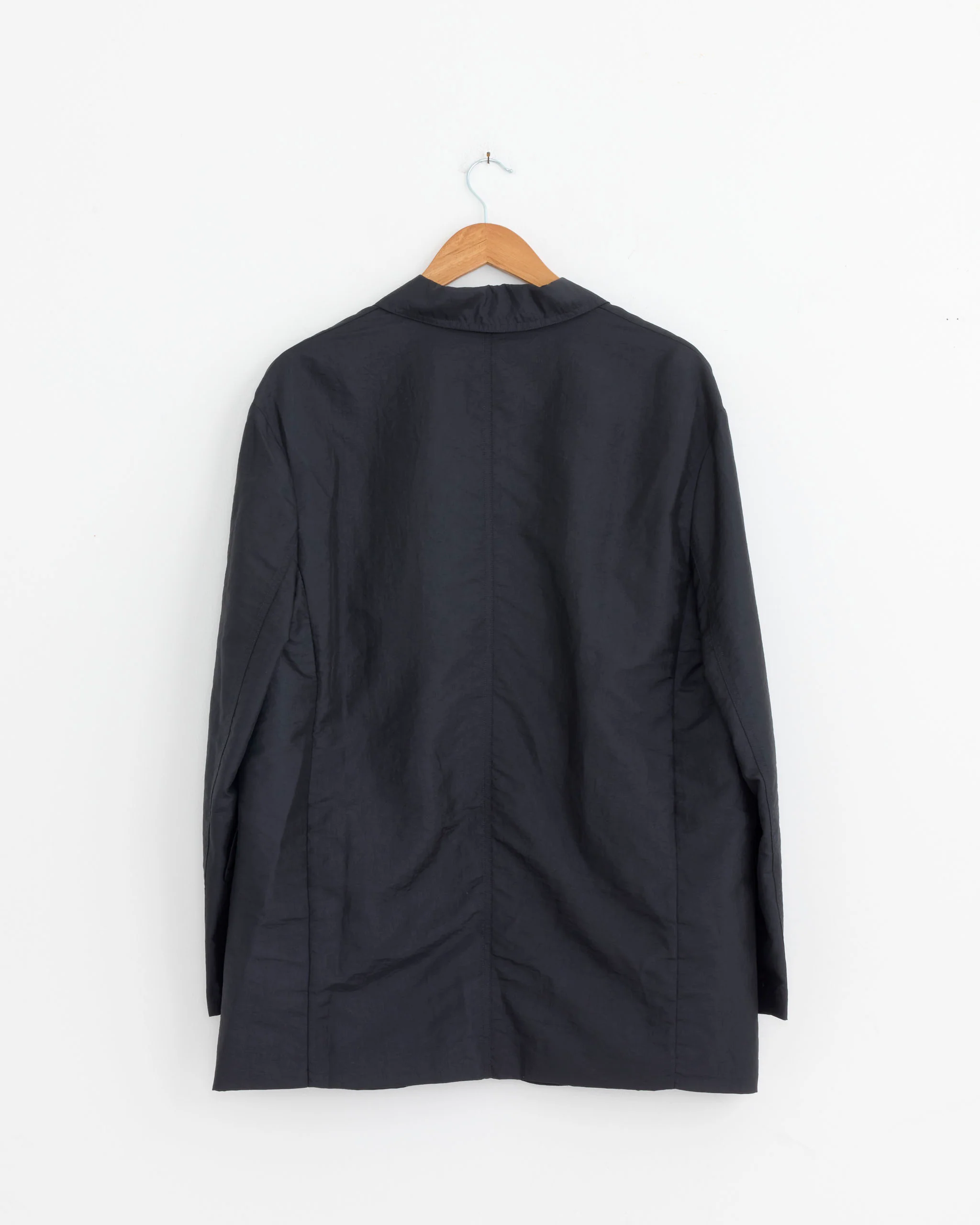 Crispy Nylon Liam Blazer in Navy - Image 3