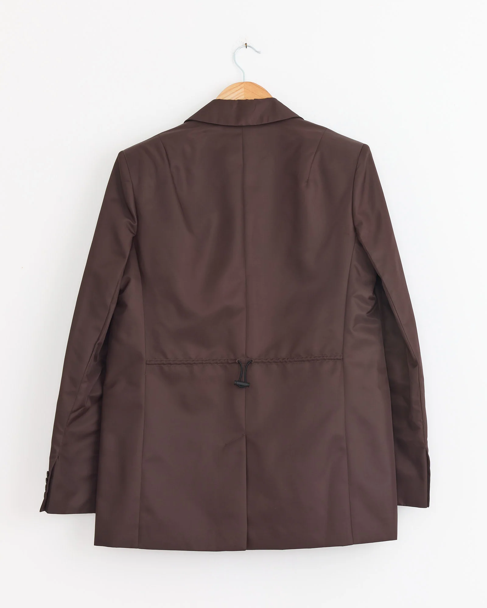 Eco Nylon Max Blazer in Brown - Image 2