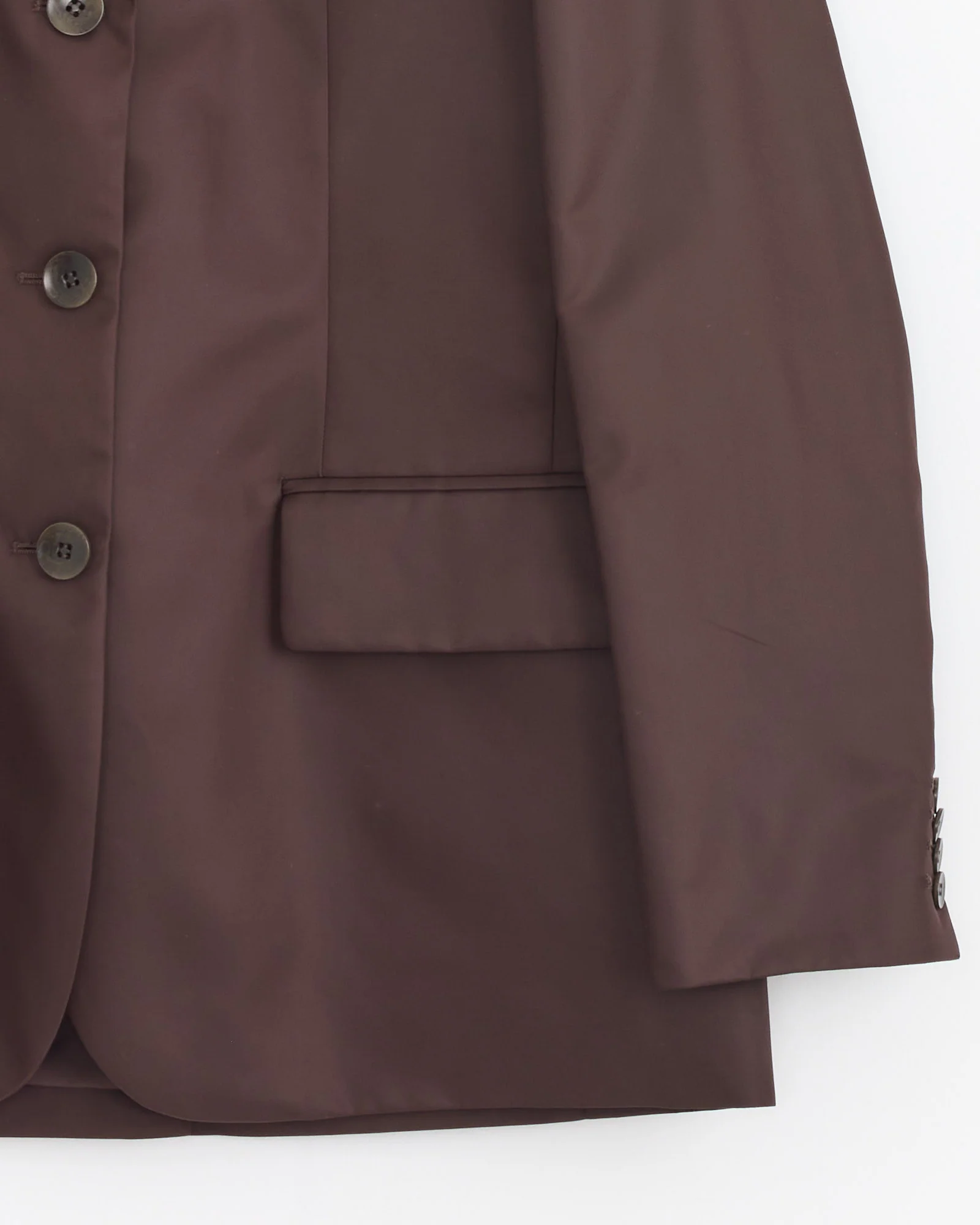 Eco Nylon Max Blazer in Brown - Image 3