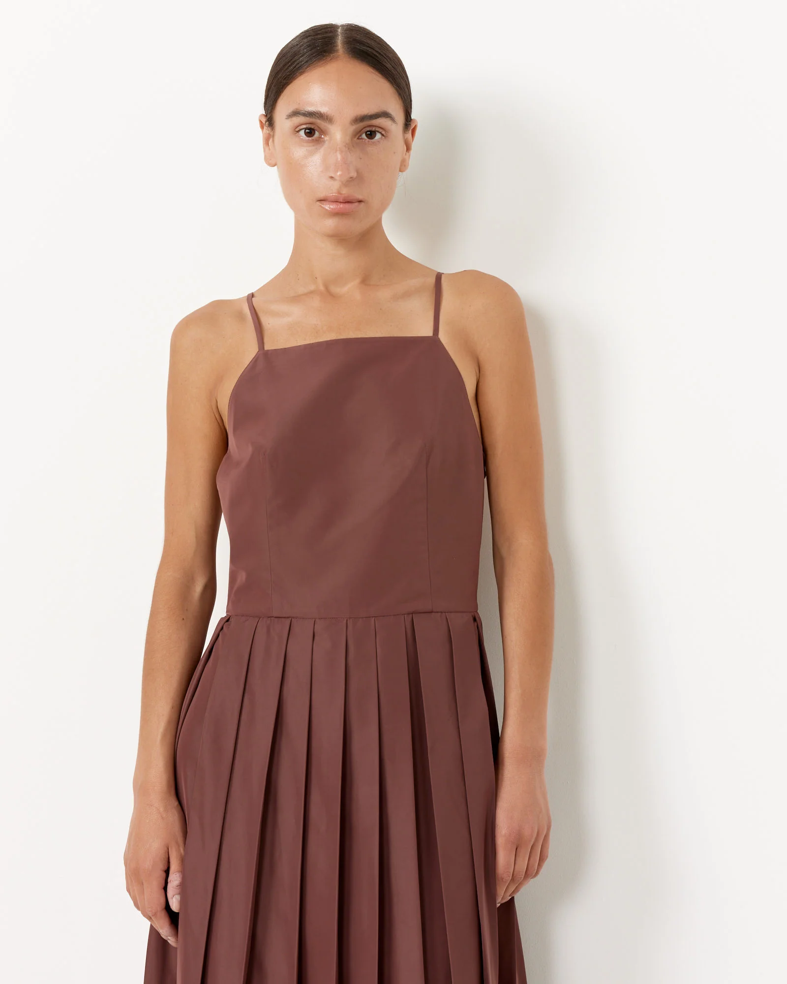 Italian Sporty Overall Dress in Cinnamon - Image 3