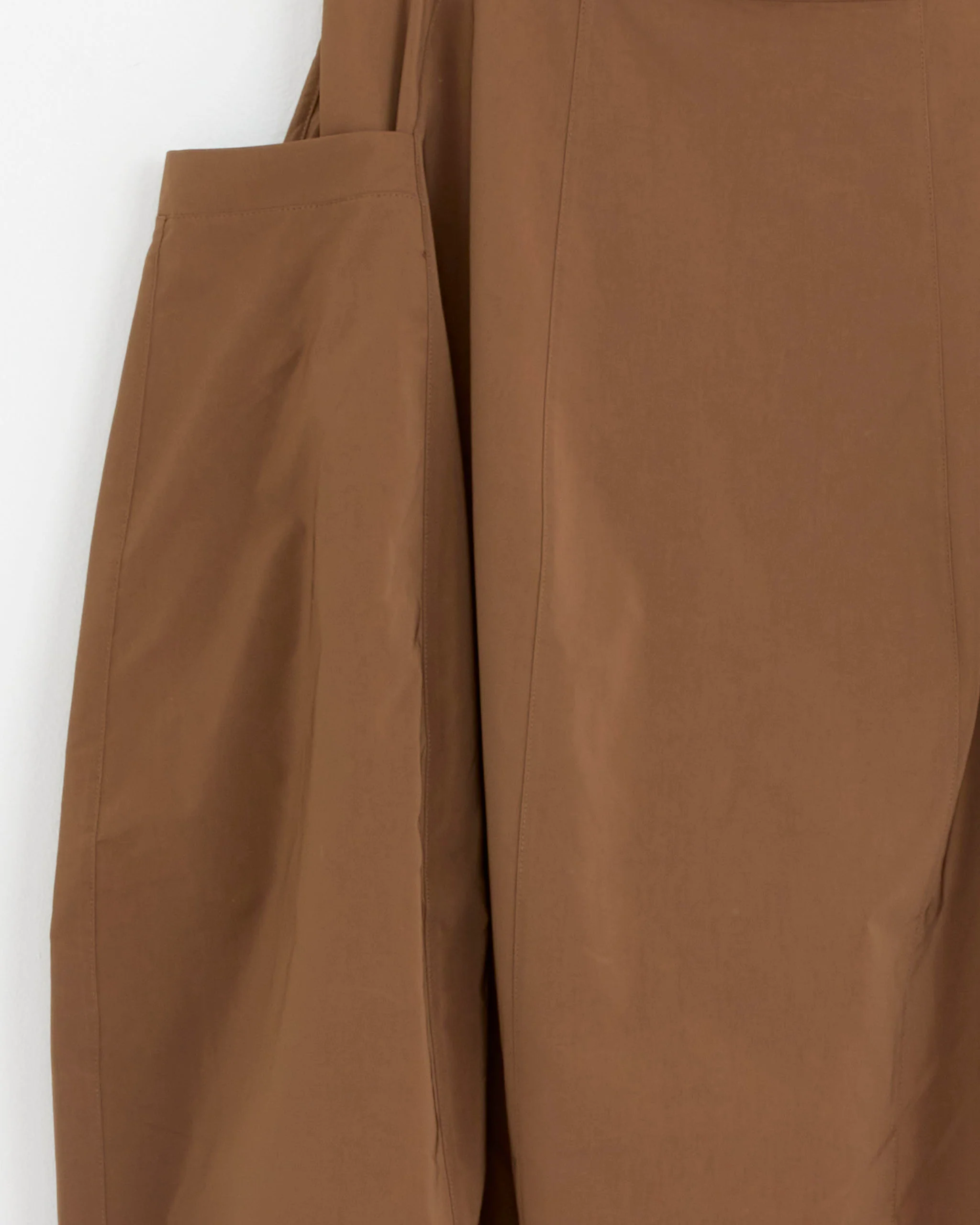 Nylon Lantern Skirt in Caramel Latte - Image 2