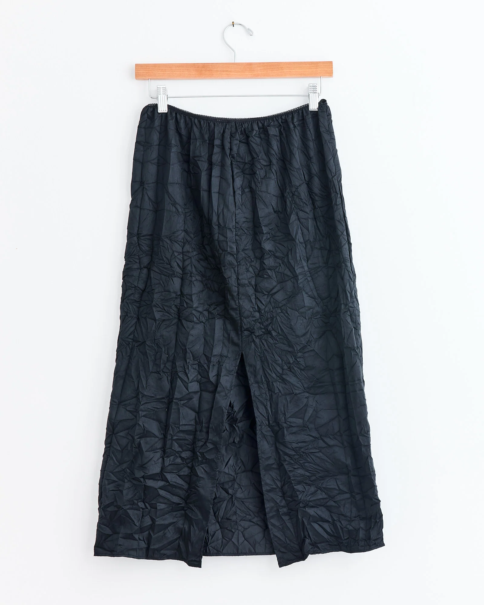 Tech Crush Slip Skirt in Black - Image 3