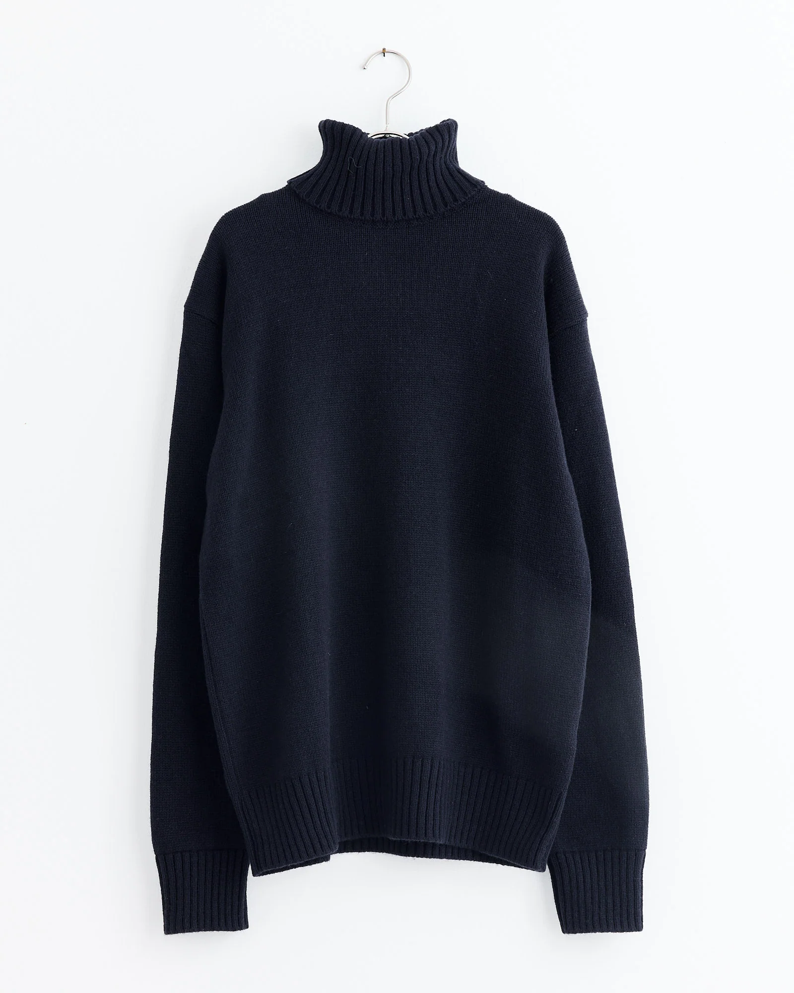 Roll Neck Sweater in Navy
