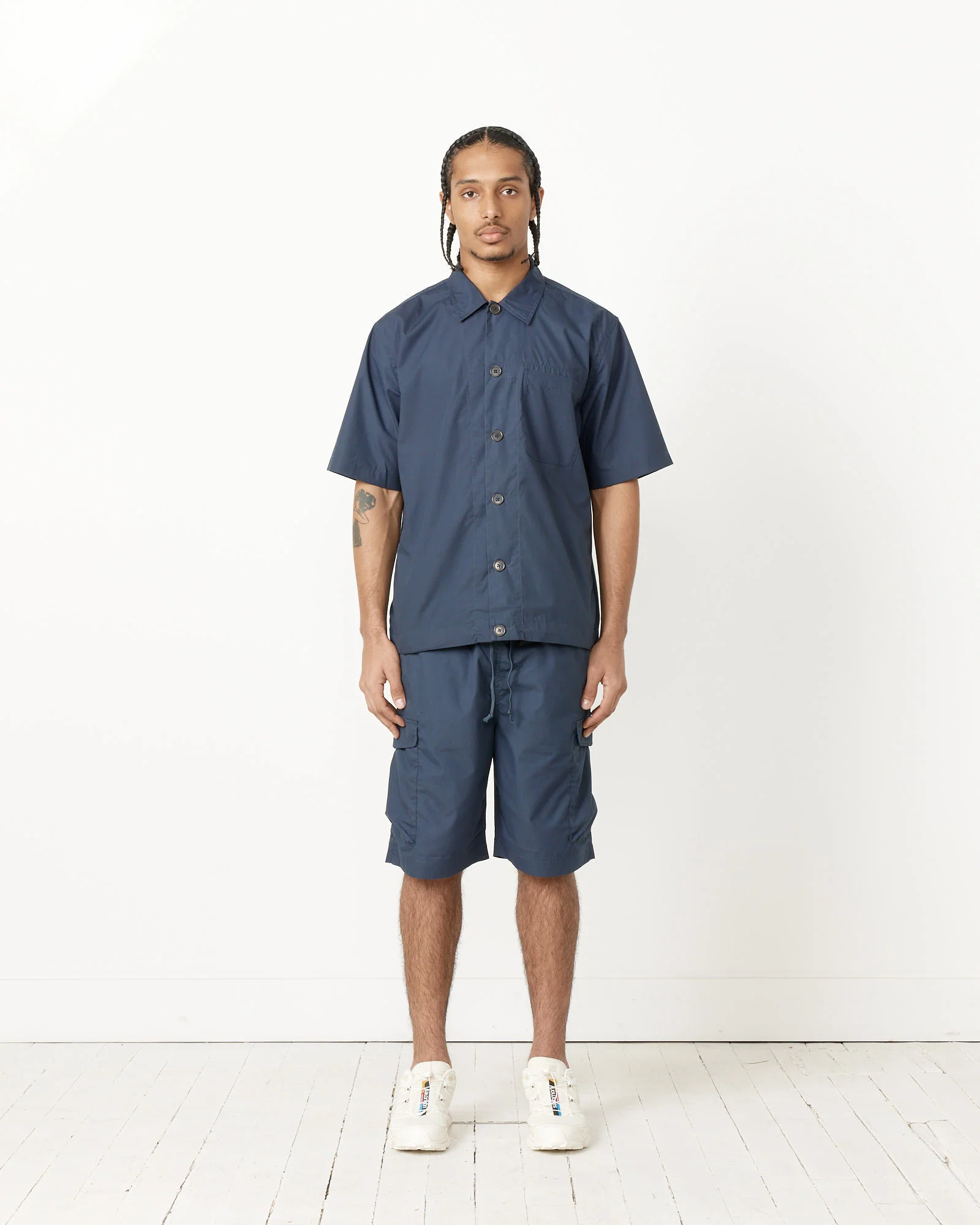 Tech Overshirt in Navy - Image 2